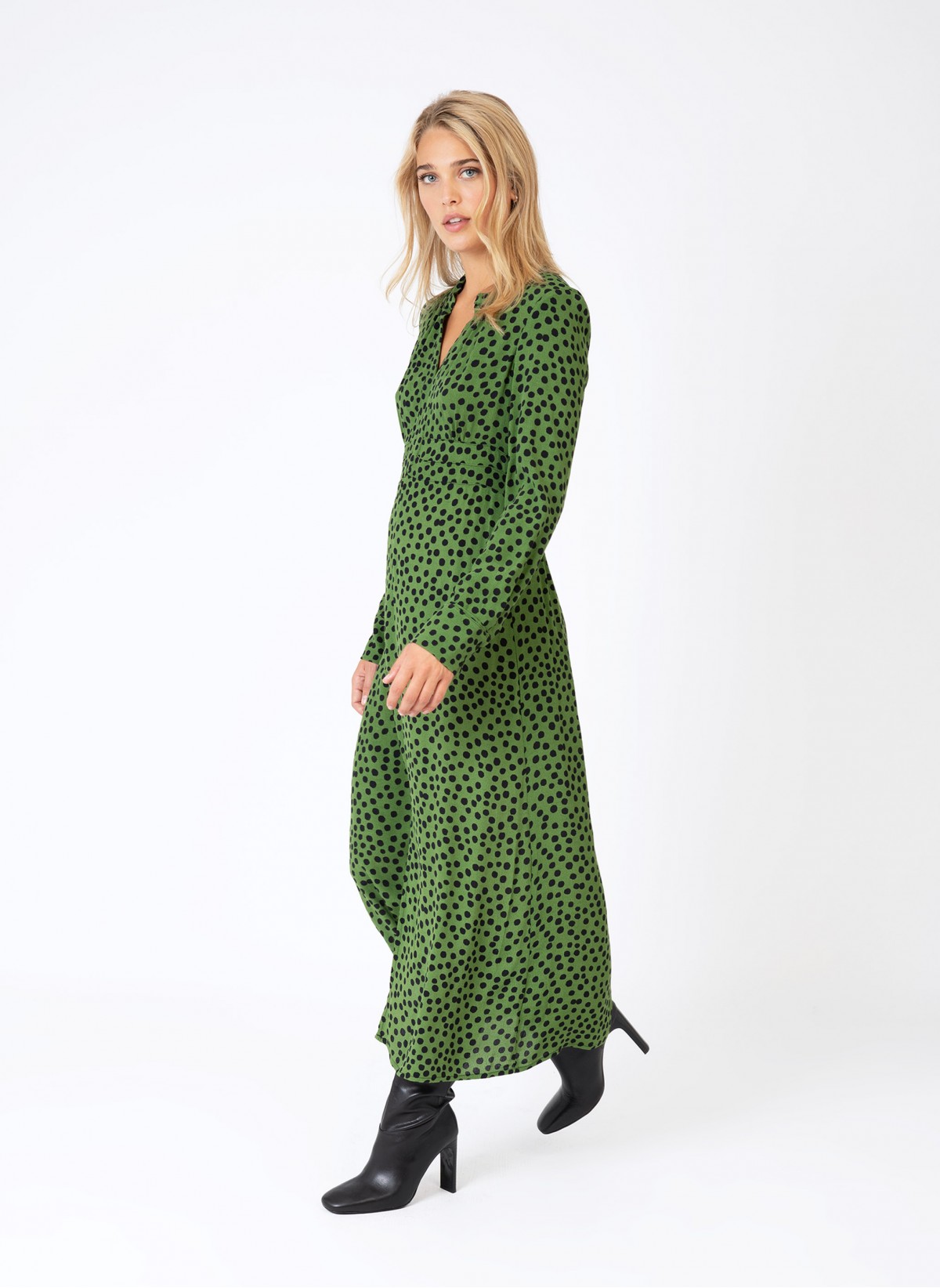 Ange Dress Ange Marnie Midi Dress in Kensington Green
