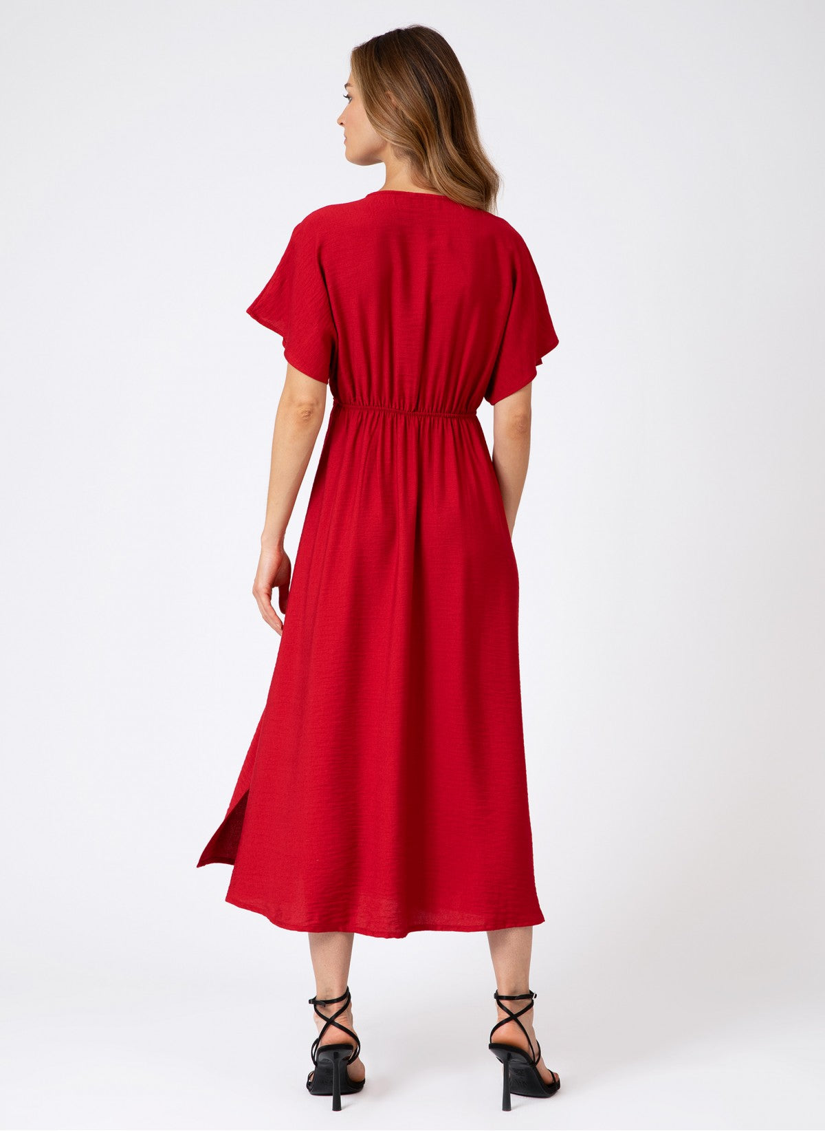 Ange Dress Ange Melissa Wrap Dress in Crimson Red