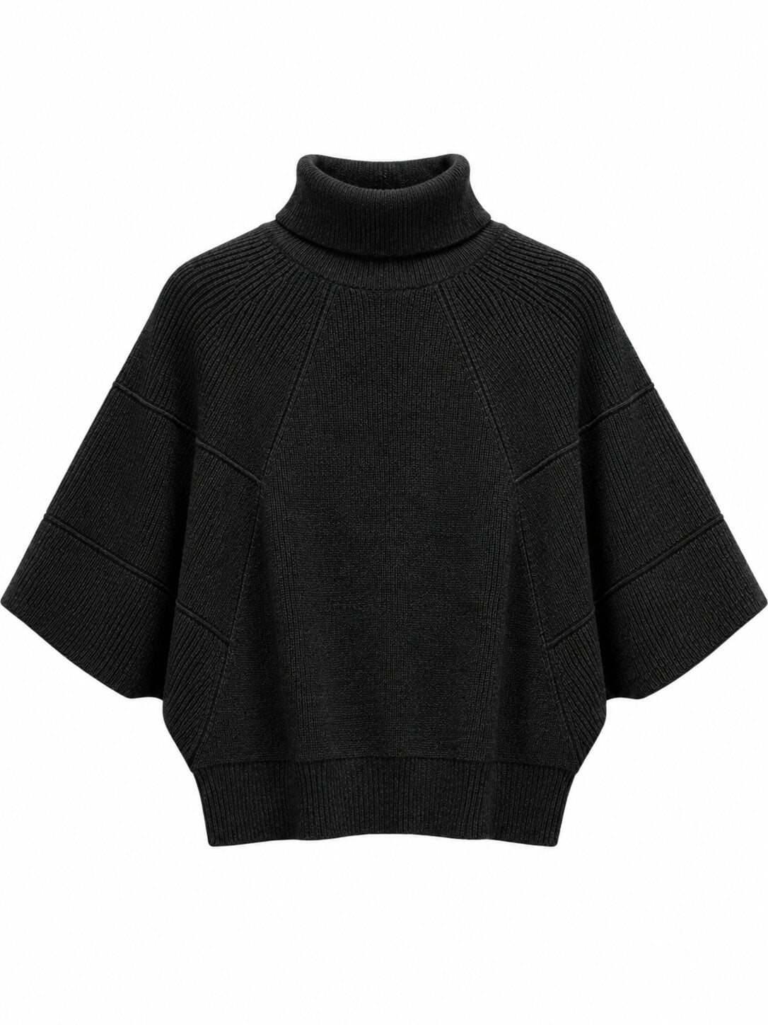 Diffusion by Kate Cape Pure Wool Cape in Black