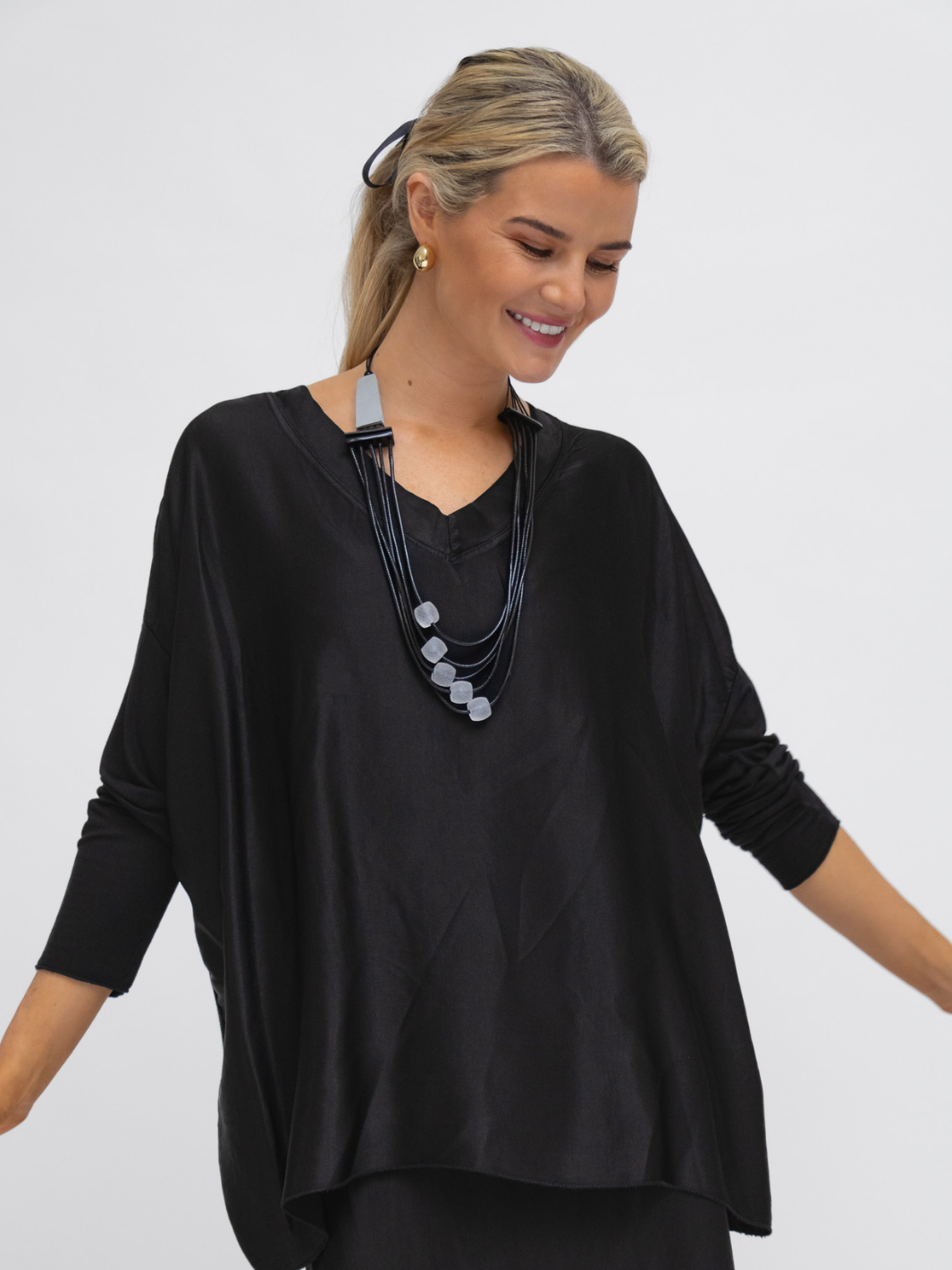Diffusion By Kate Necklace One Size Black & Grey Necklace