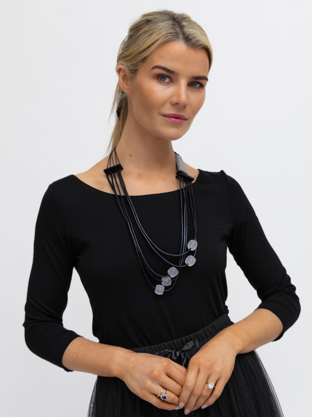 Diffusion By Kate Necklace One Size Black & Grey Necklace