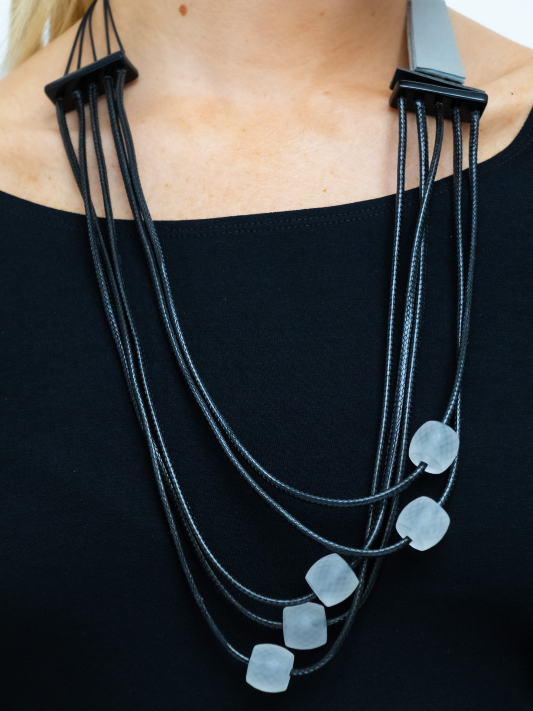 Diffusion By Kate Necklace One Size Black & Grey Necklace
