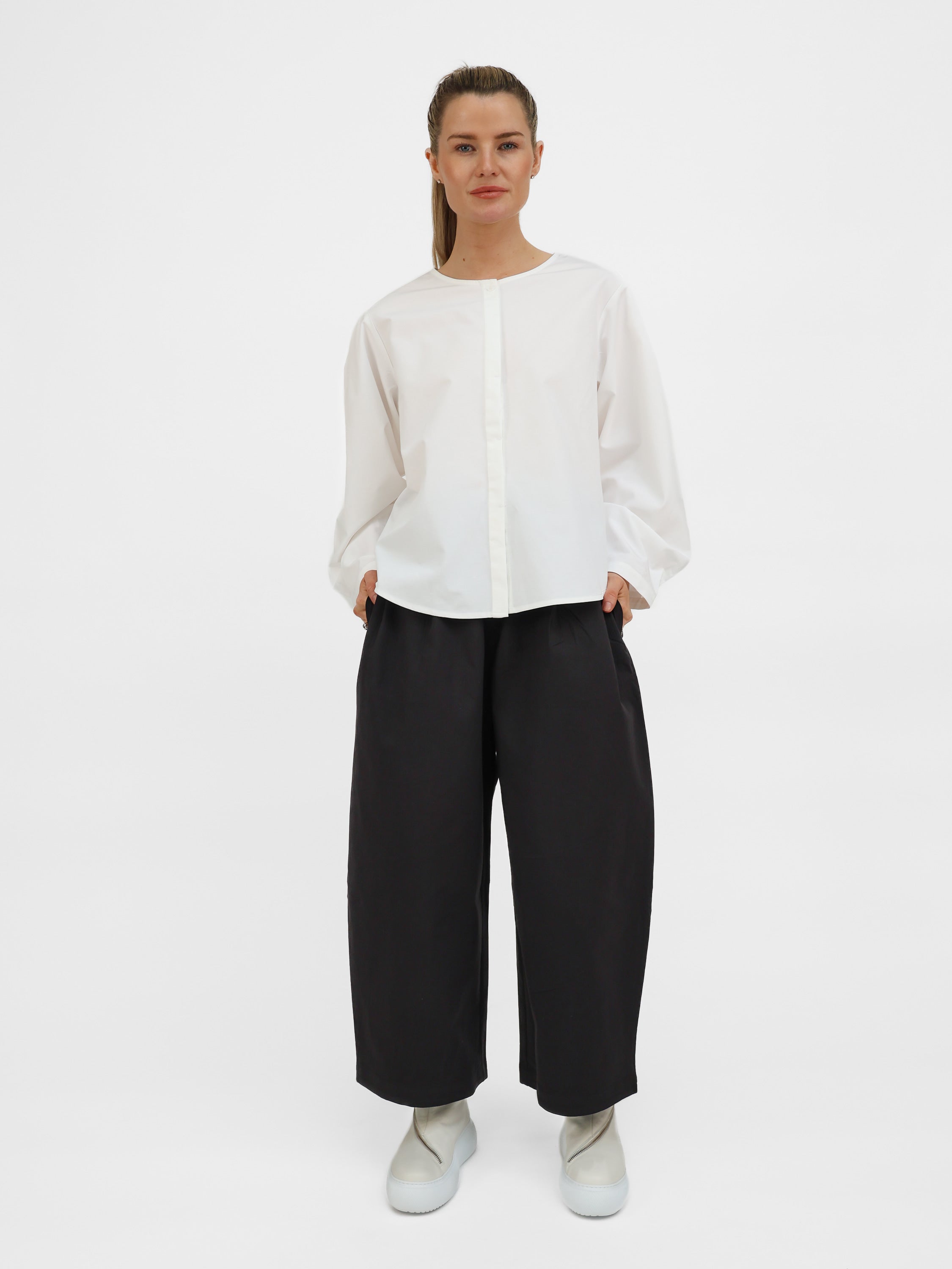 Diffusion by Kate Pants One Size Tokyo Cotton Pants in Black