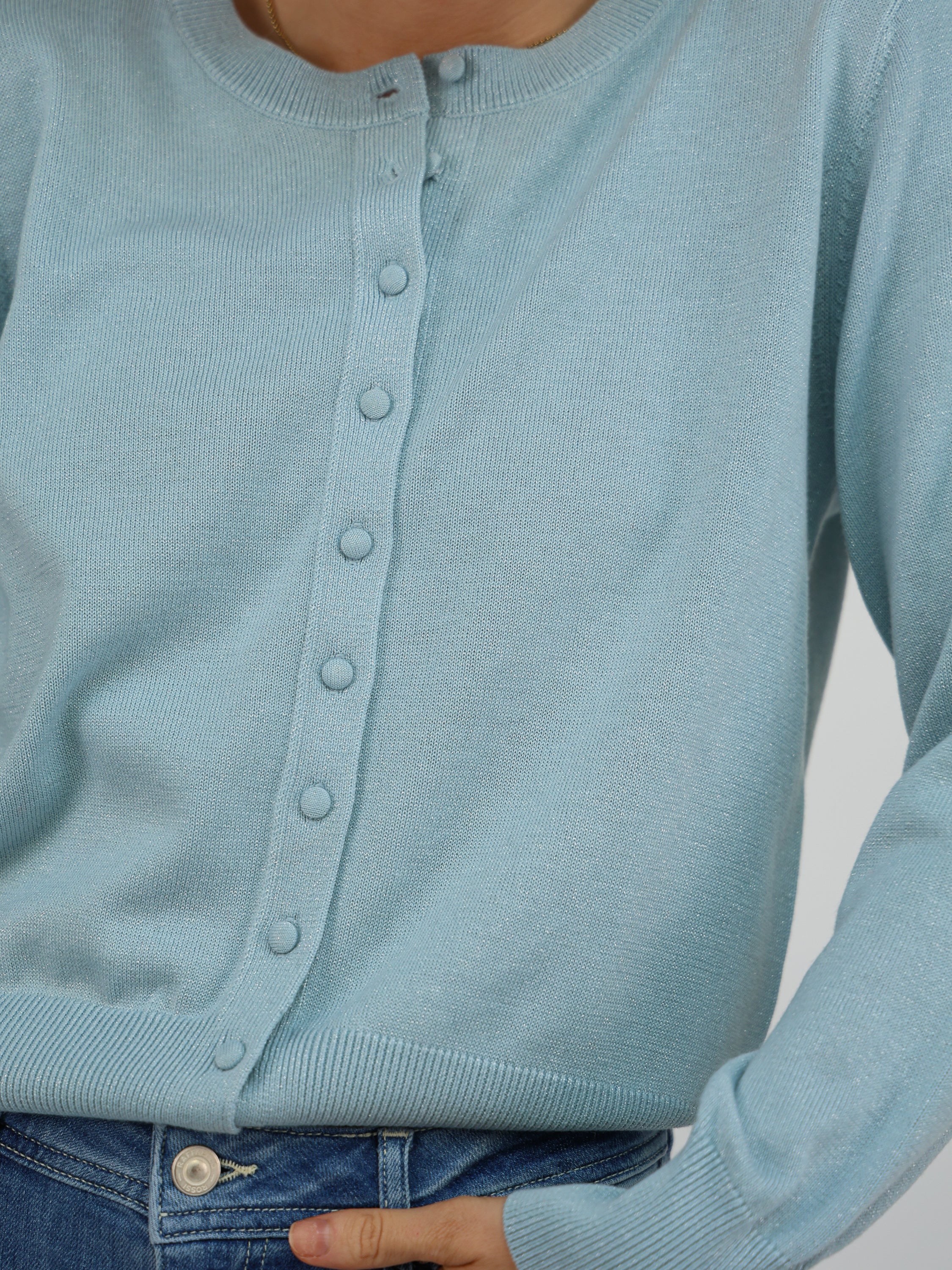 Diffusion by Kate Sweater One Size Ashley Cardigan in Mint