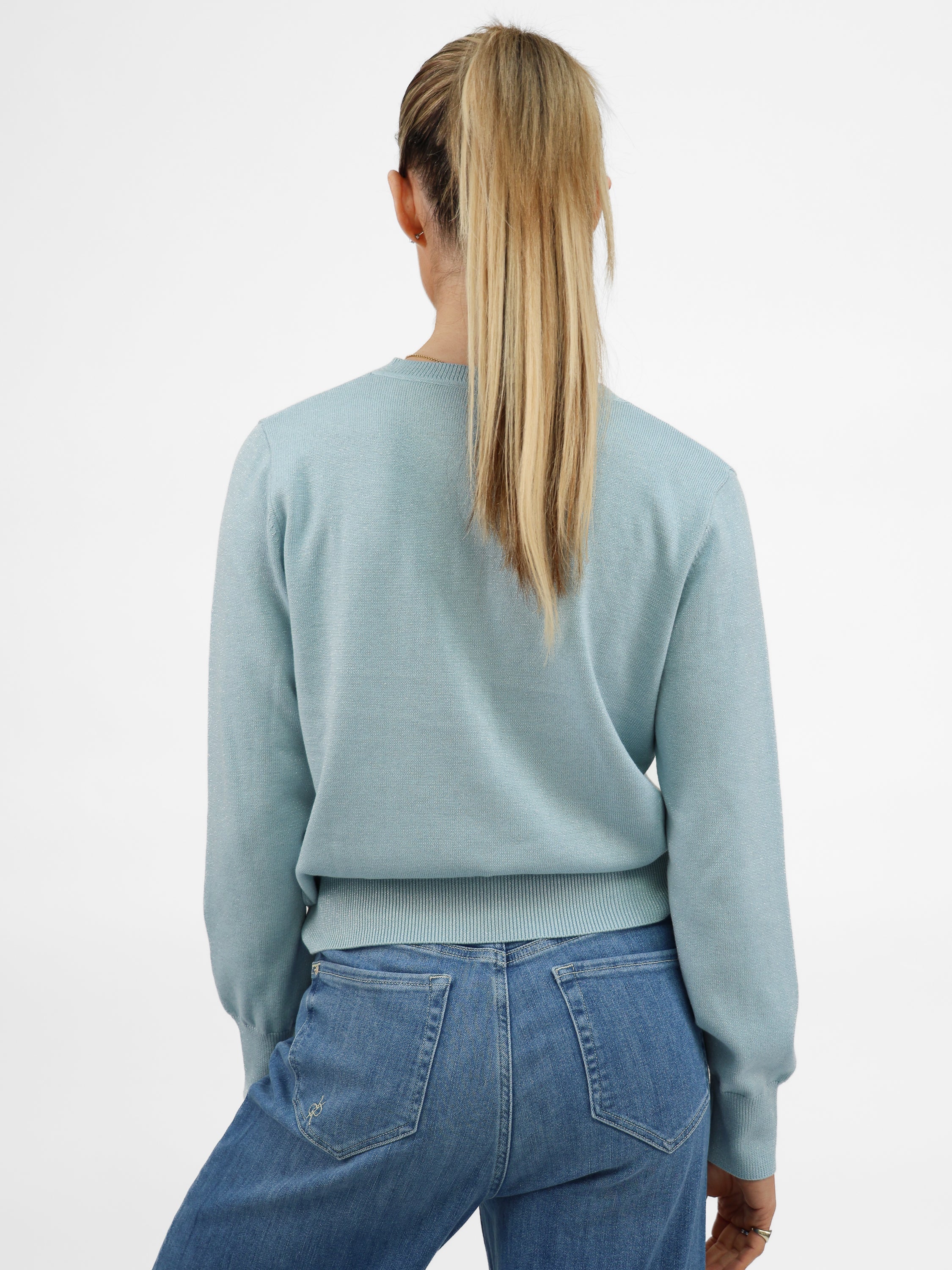 Diffusion by Kate Sweater One Size Ashley Cardigan in Mint