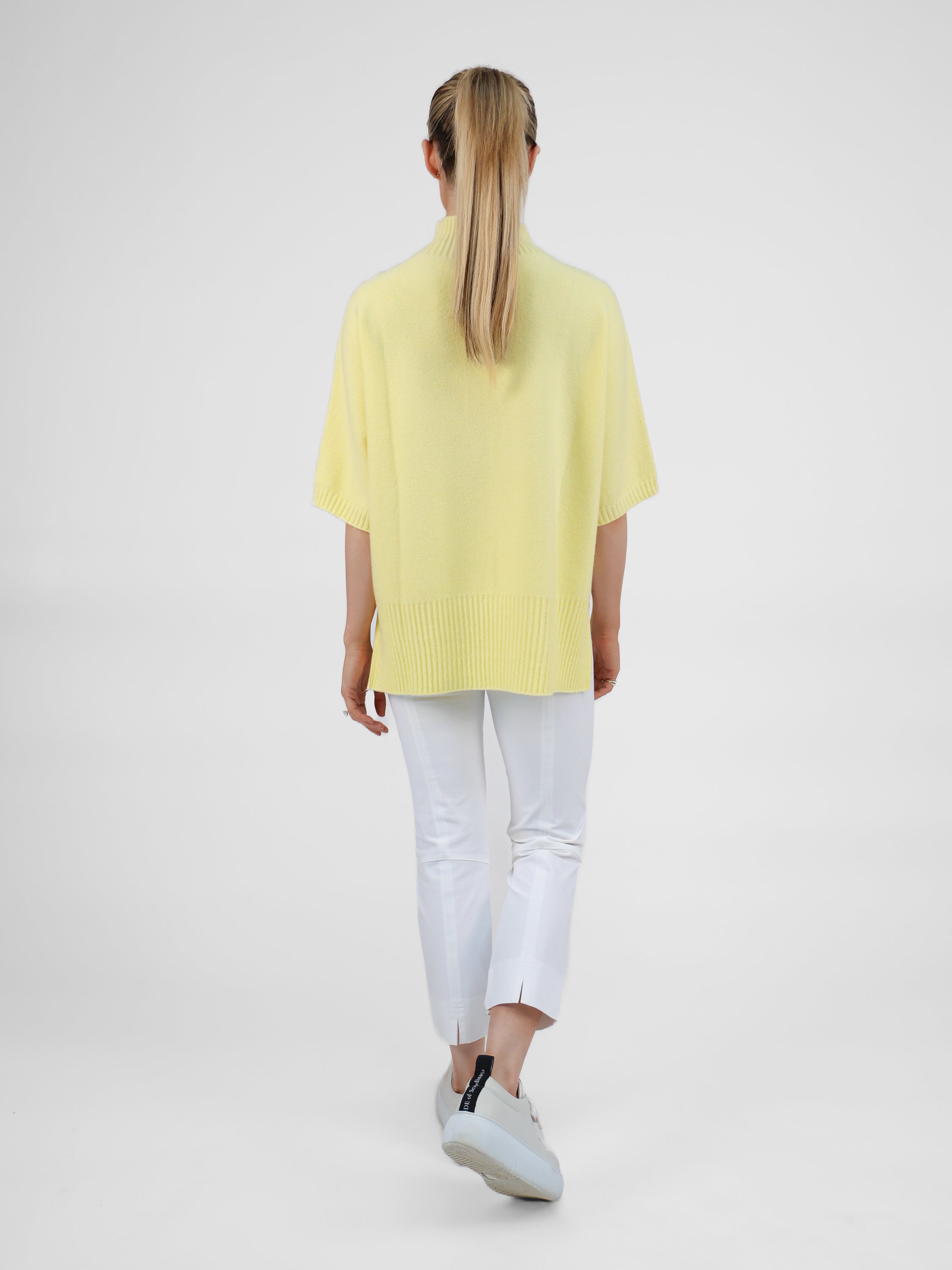 Diffusion by Kate Sweater One Size Josep Dip Back Sweater In Lemon