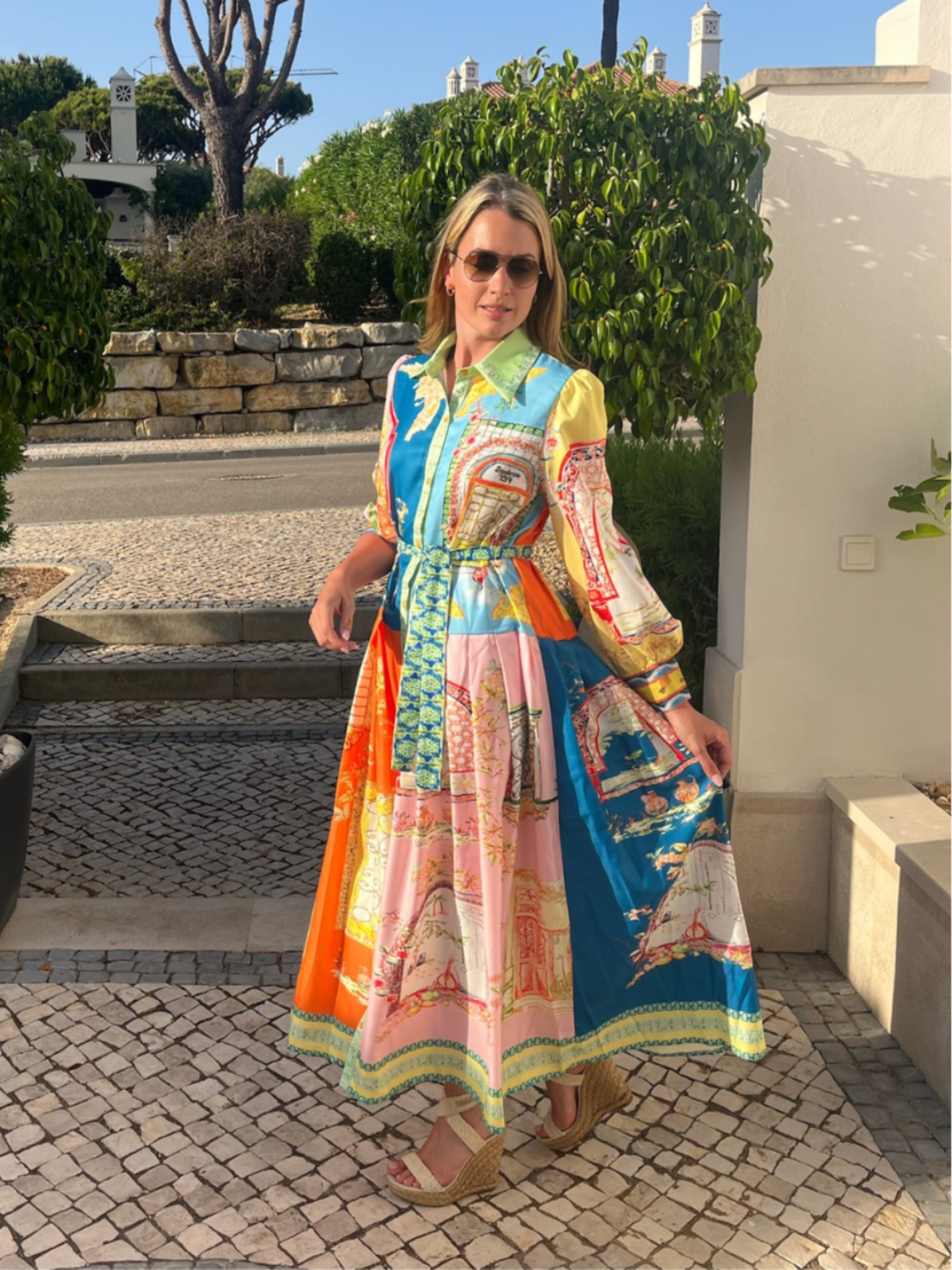 Diffusion.ie Dresses Green Carnival Dress in Soft Pastel