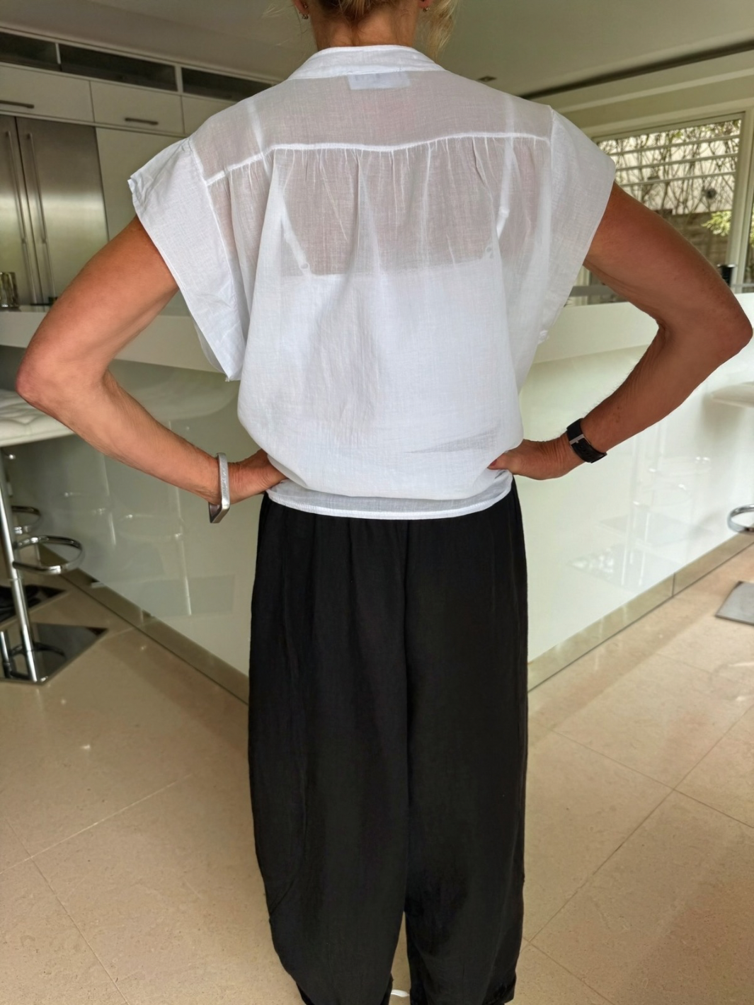 Diffusion.ie Shirts One Size Mia Cotton Shirt in White