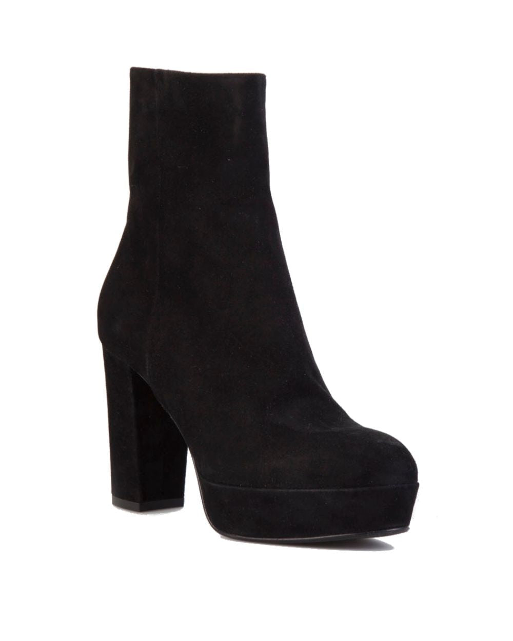 DIFFUSION.ie Shoes Black Suede Kate High Heel Boot