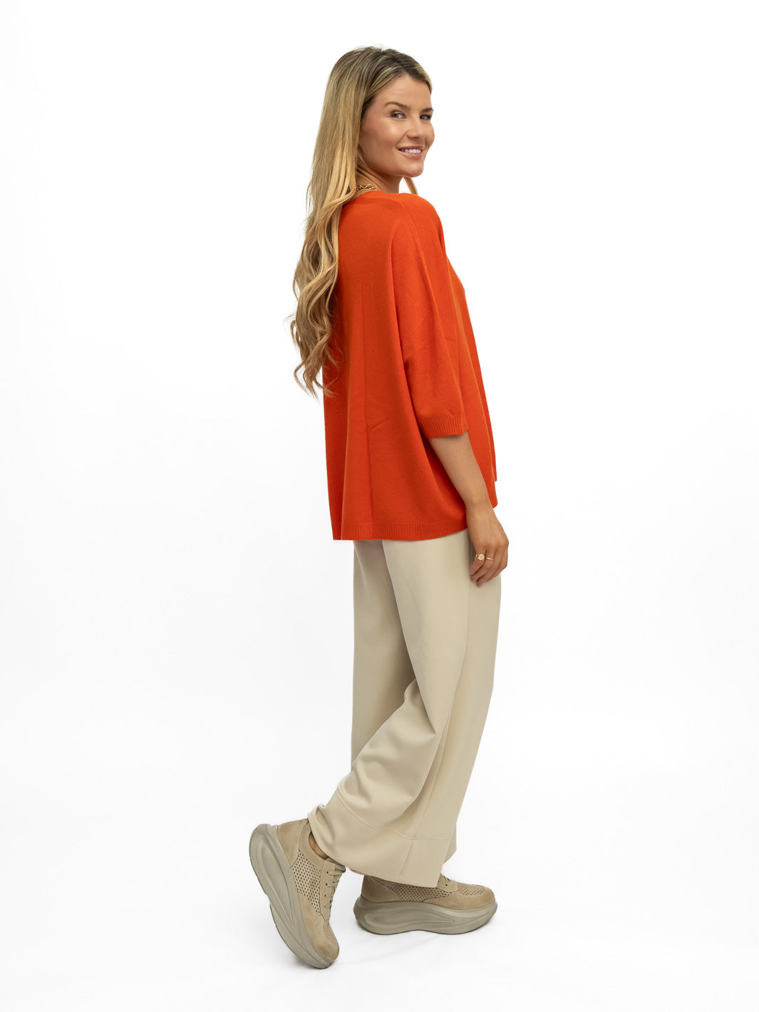 Diffusion.ie Sweater One Size Livia Sweater in Burnt Orange