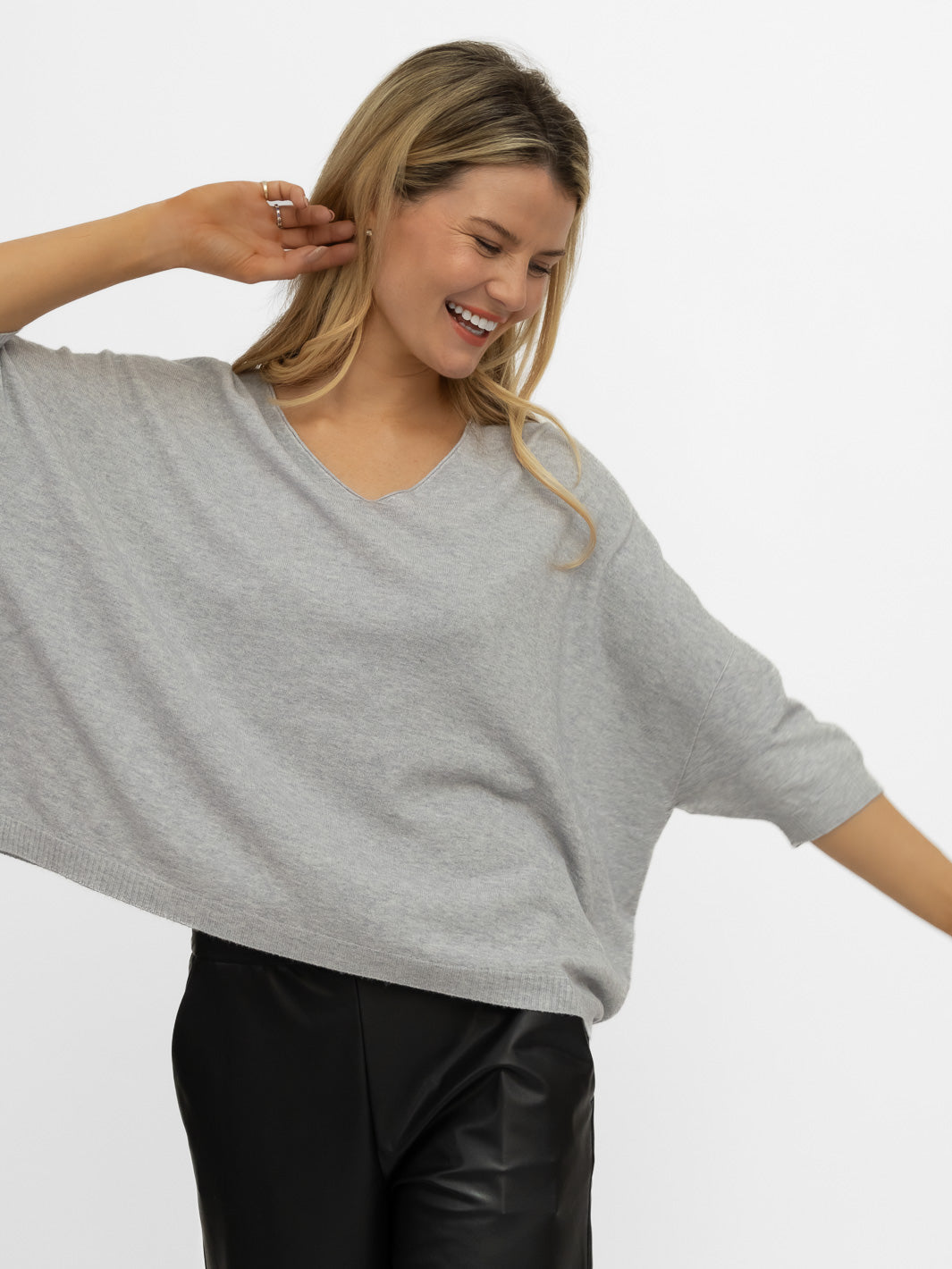 Diffusion.ie Sweater One Size Livia Sweater in Soft Grey
