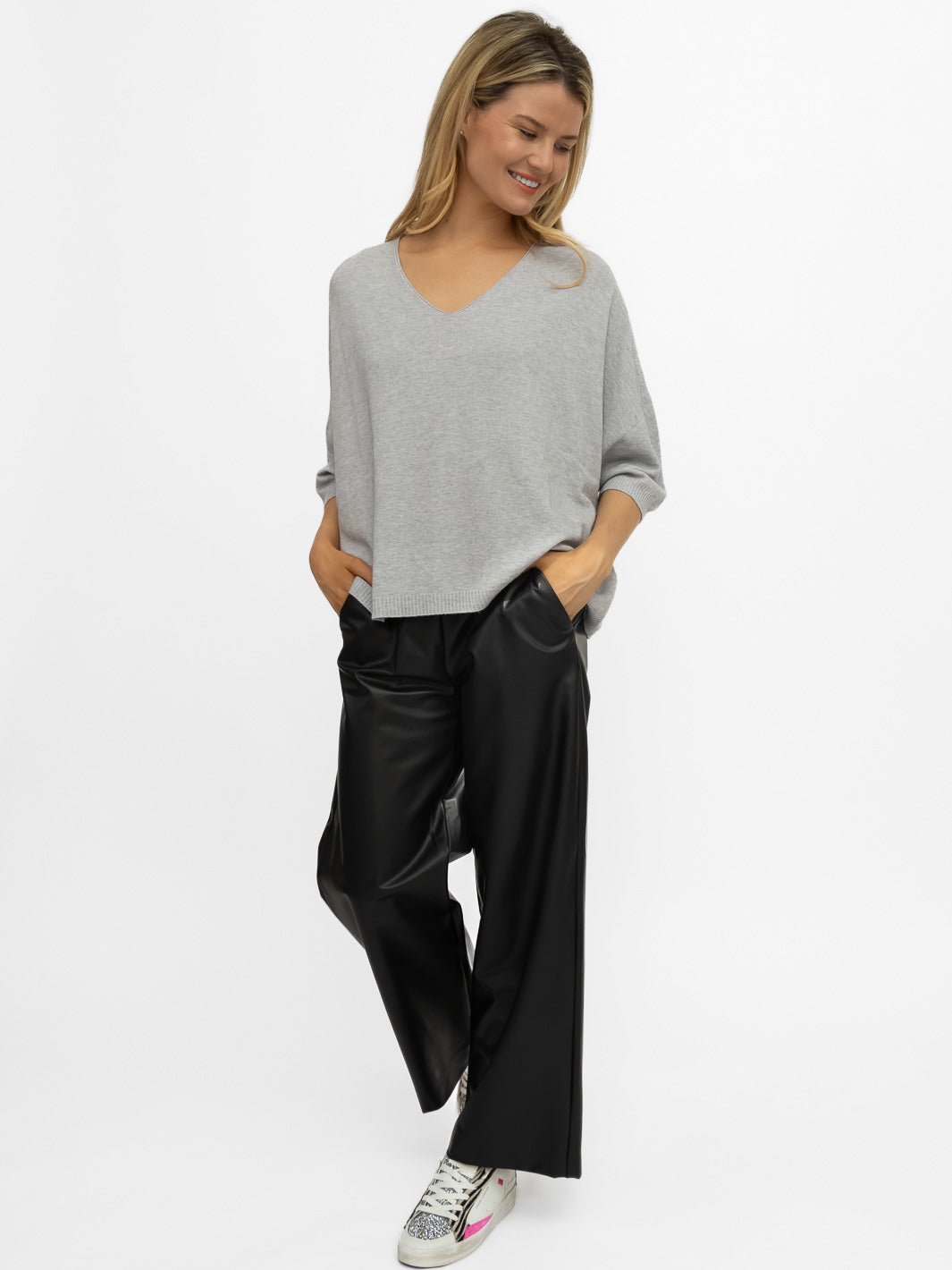 Diffusion.ie Sweater One Size Livia Sweater in Soft Grey