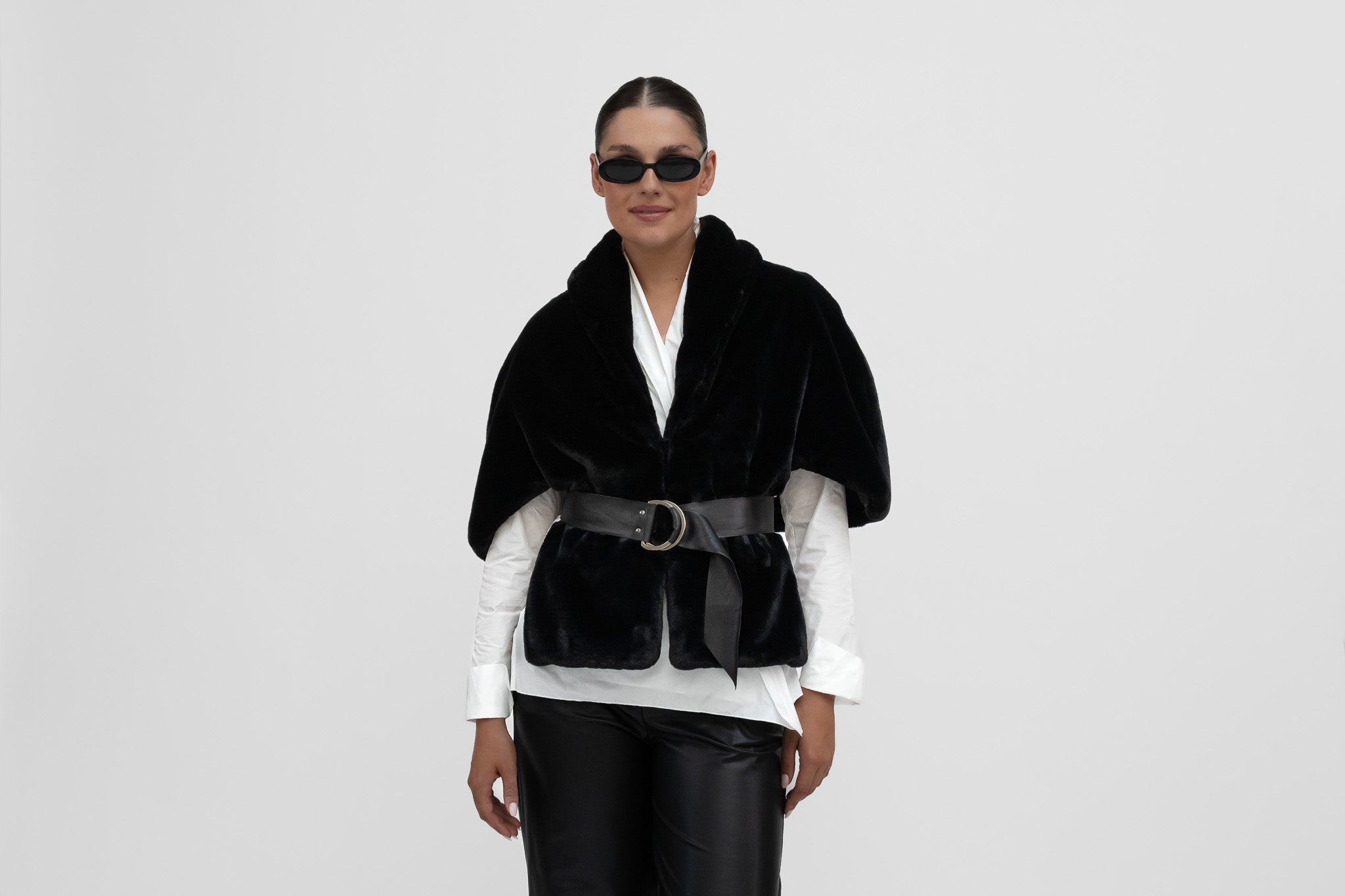 Faux fur Cape - La Haine Inside Us