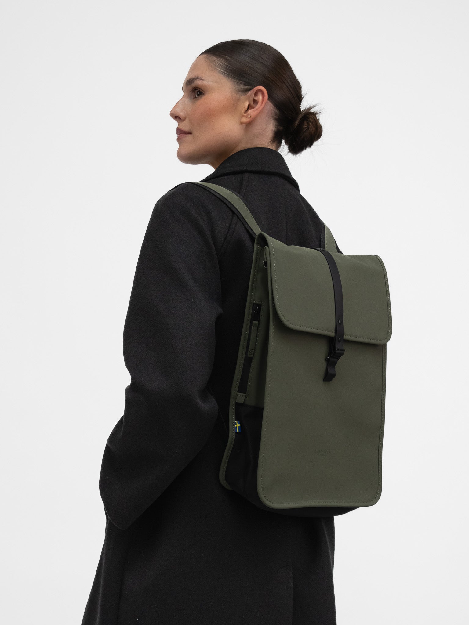 Gaston Luga Bag One Size Däsh Backpack 13" in Olive