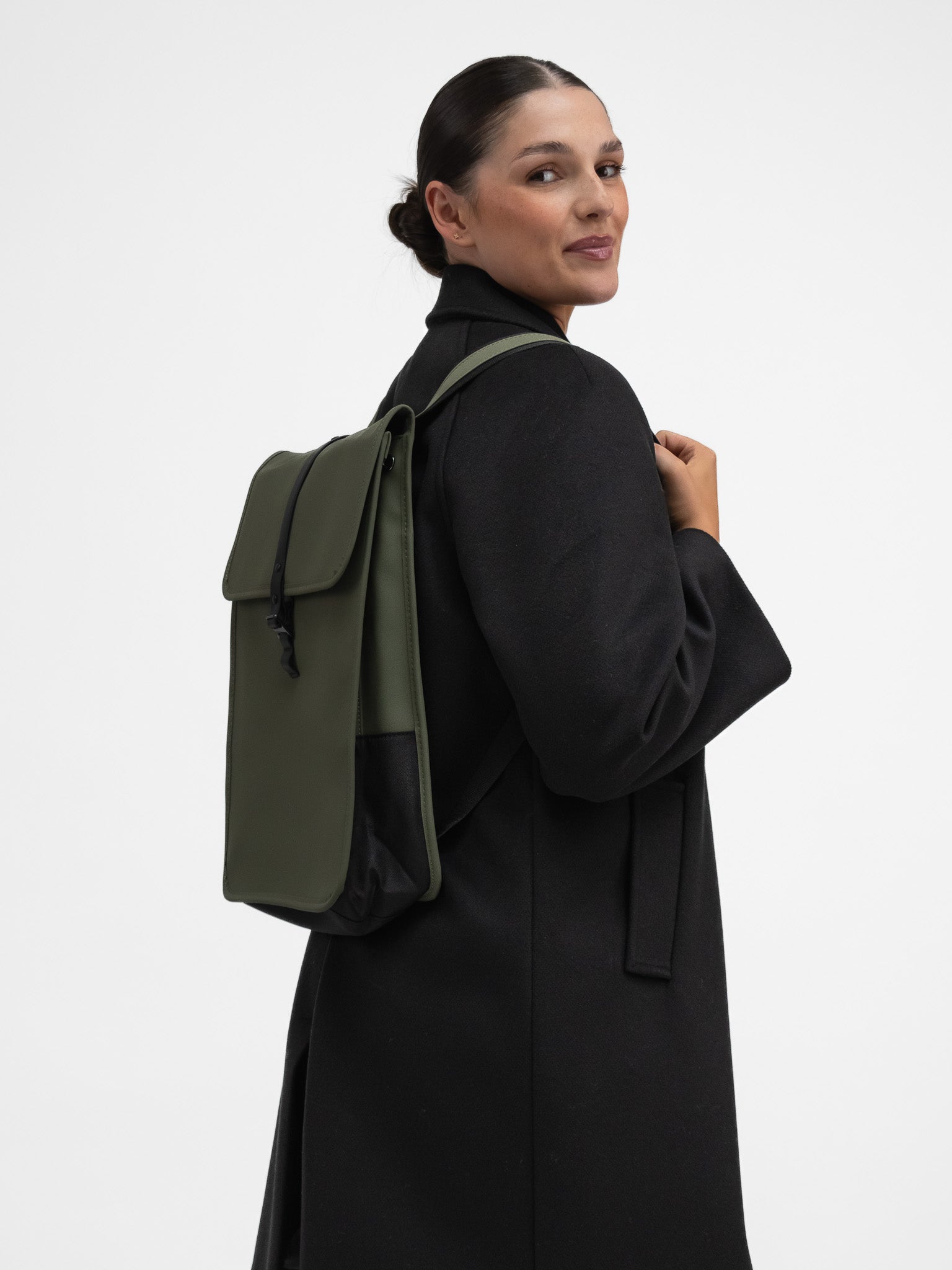 Gaston Luga Bag One Size Däsh Backpack 13" in Olive