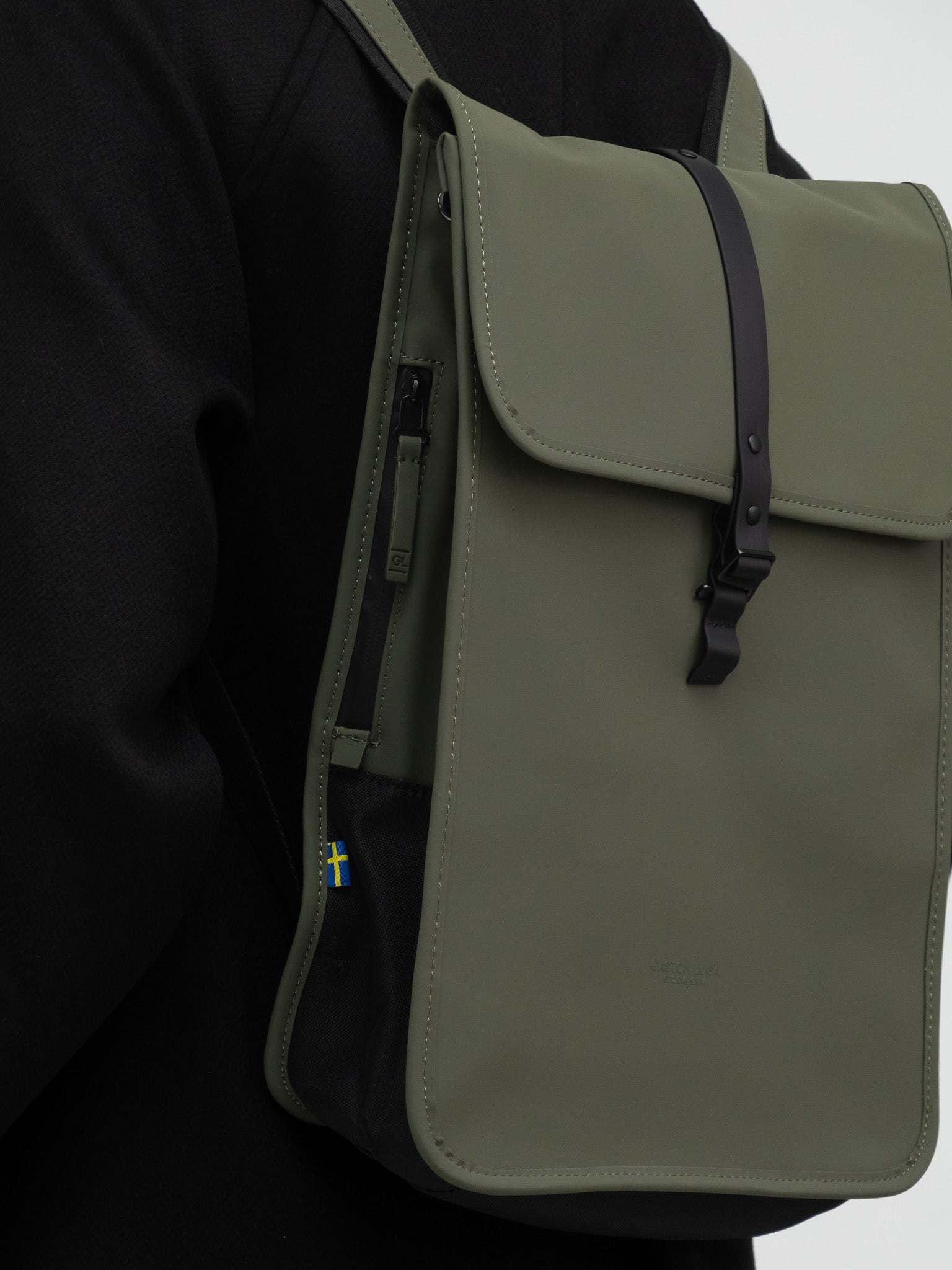 Gaston Luga Bag One Size Däsh Backpack 13" in Olive