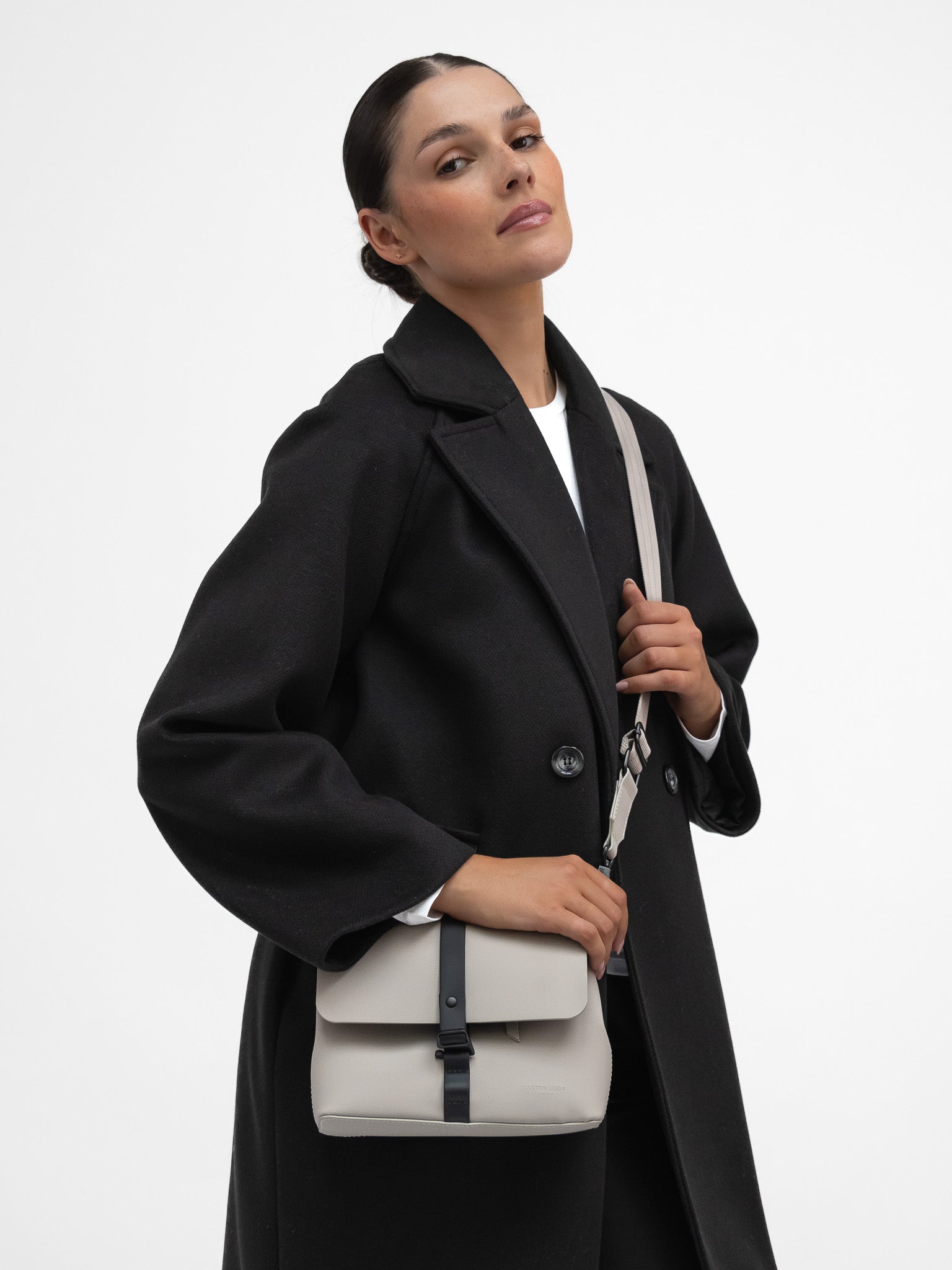 Gaston Luga Bag One Size Spläsh Crossbody Bag in Taupe