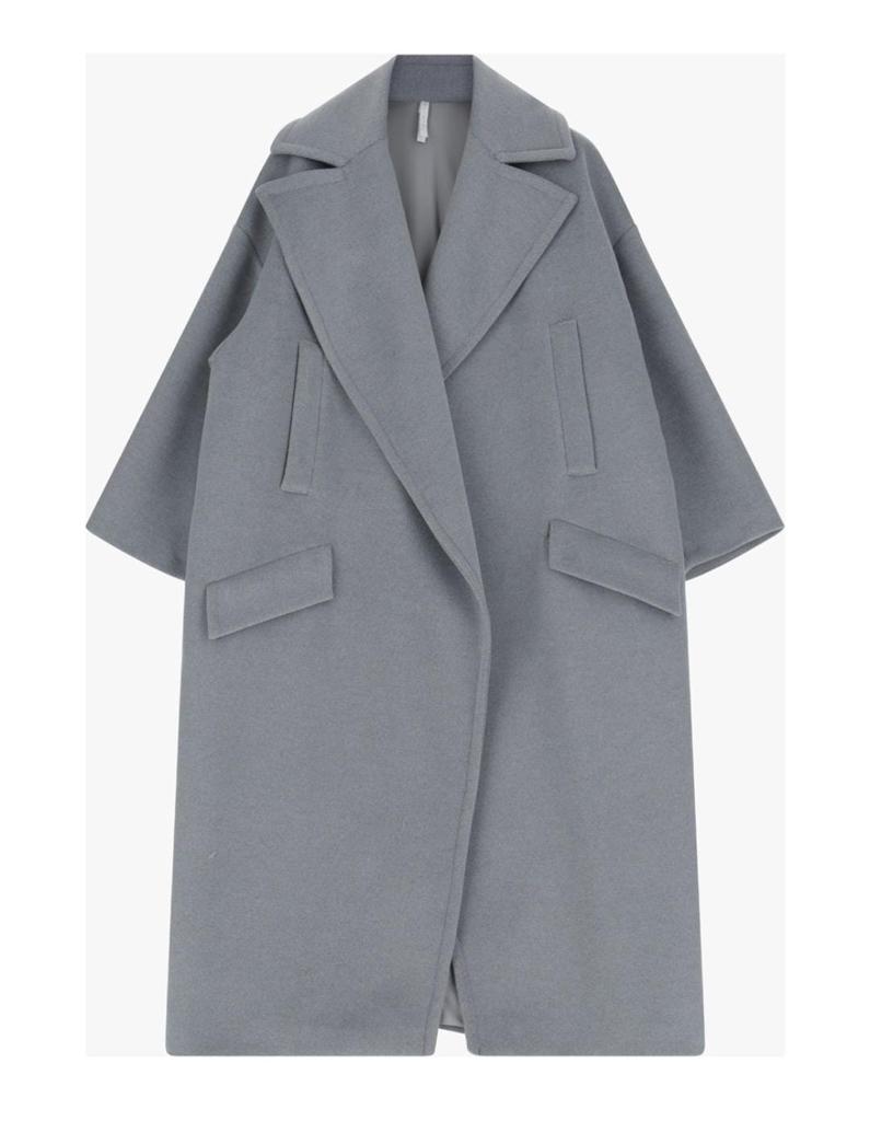 Imperial Italy Coat One Size Imperial Italy Oversize Coat in Grey