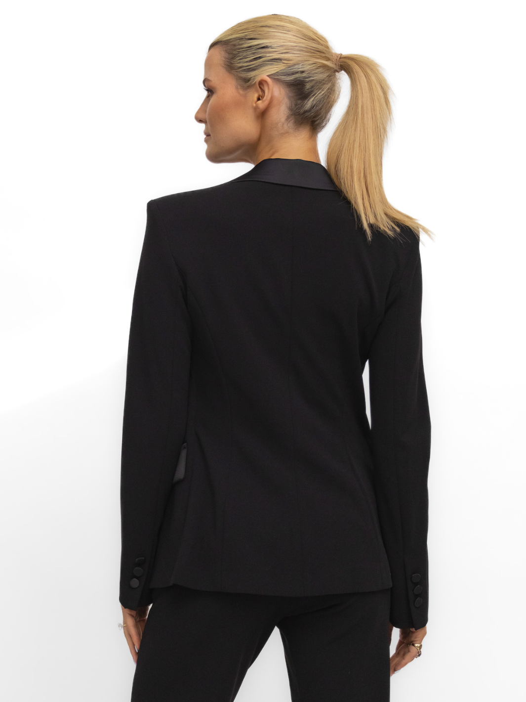 Italian Collection Jacket Jacket With Waistcoat Insert In Black from The Italian Collection