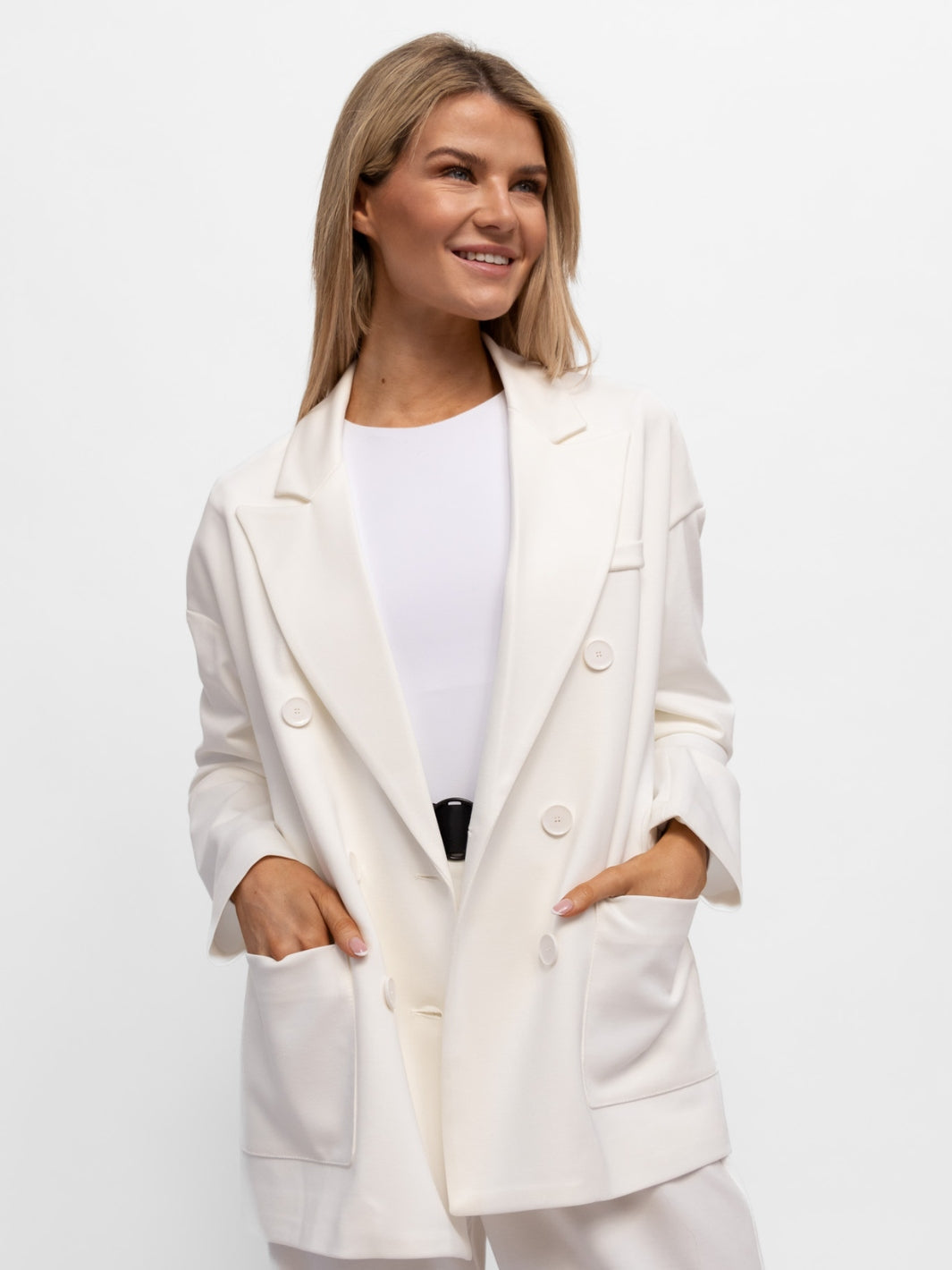 Italian Collection Jacket The Italian Collection Travel Jacket in White