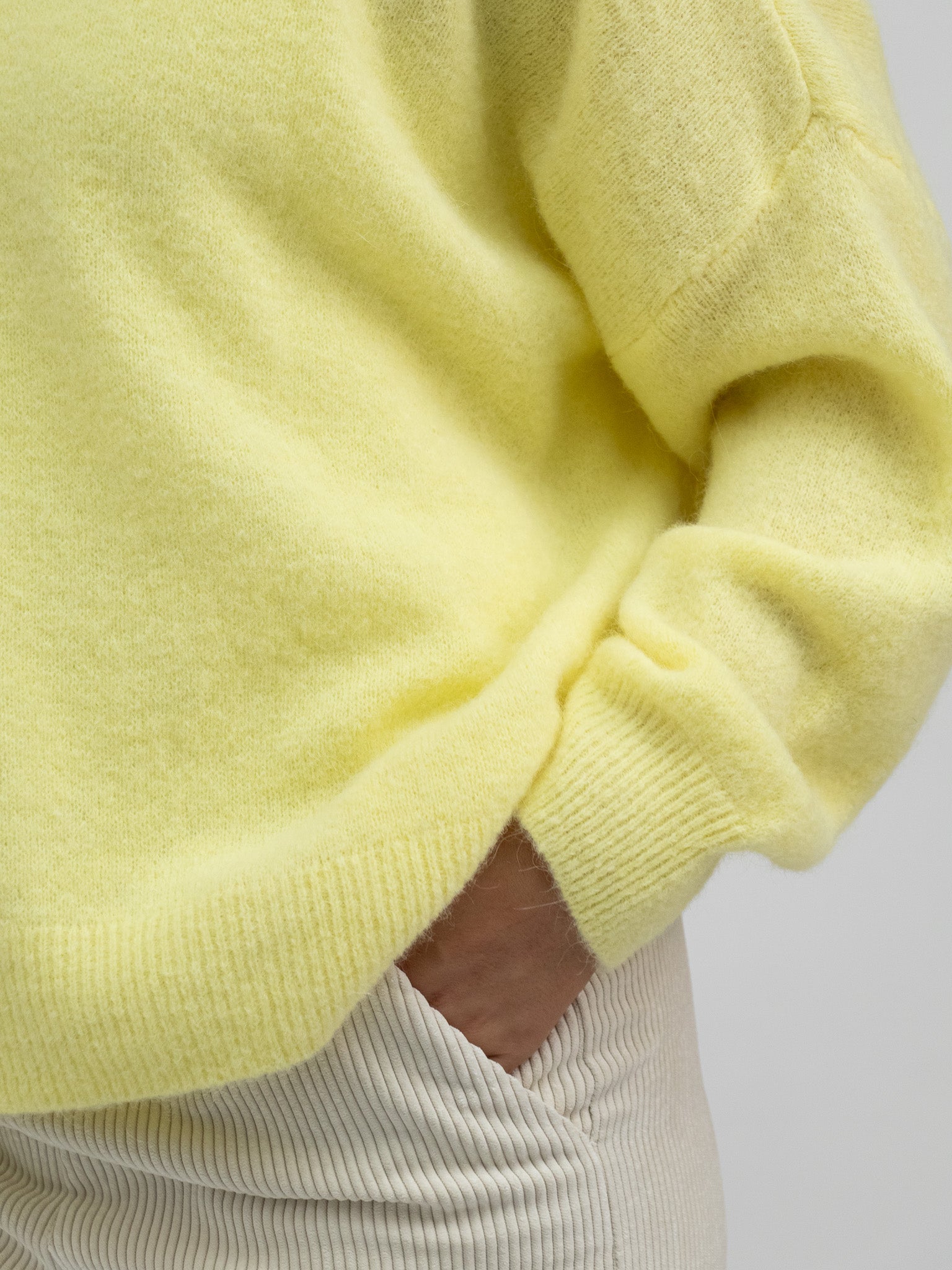 Italian Collection Sweater One Size Stella Sweater in Canary Yellow