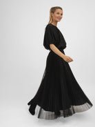 Italian Collection Top Tulle Top in Black