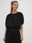 Italian Collection Top Tulle Top in Black