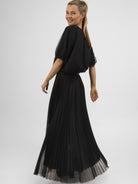 Italian Collection Top Tulle Top in Black