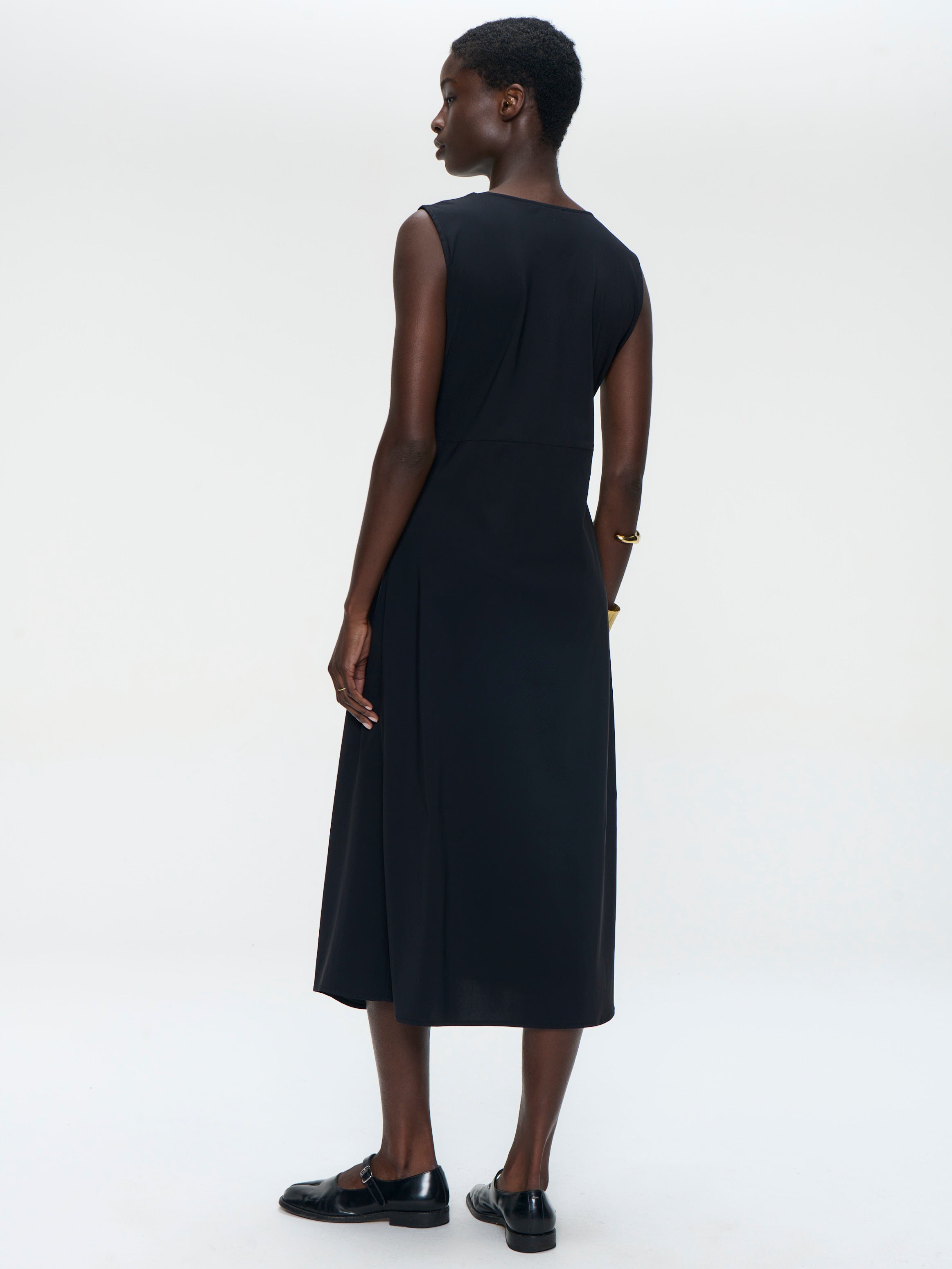 Jane Lushka Dress Almi Dress Technical Jersey in Black