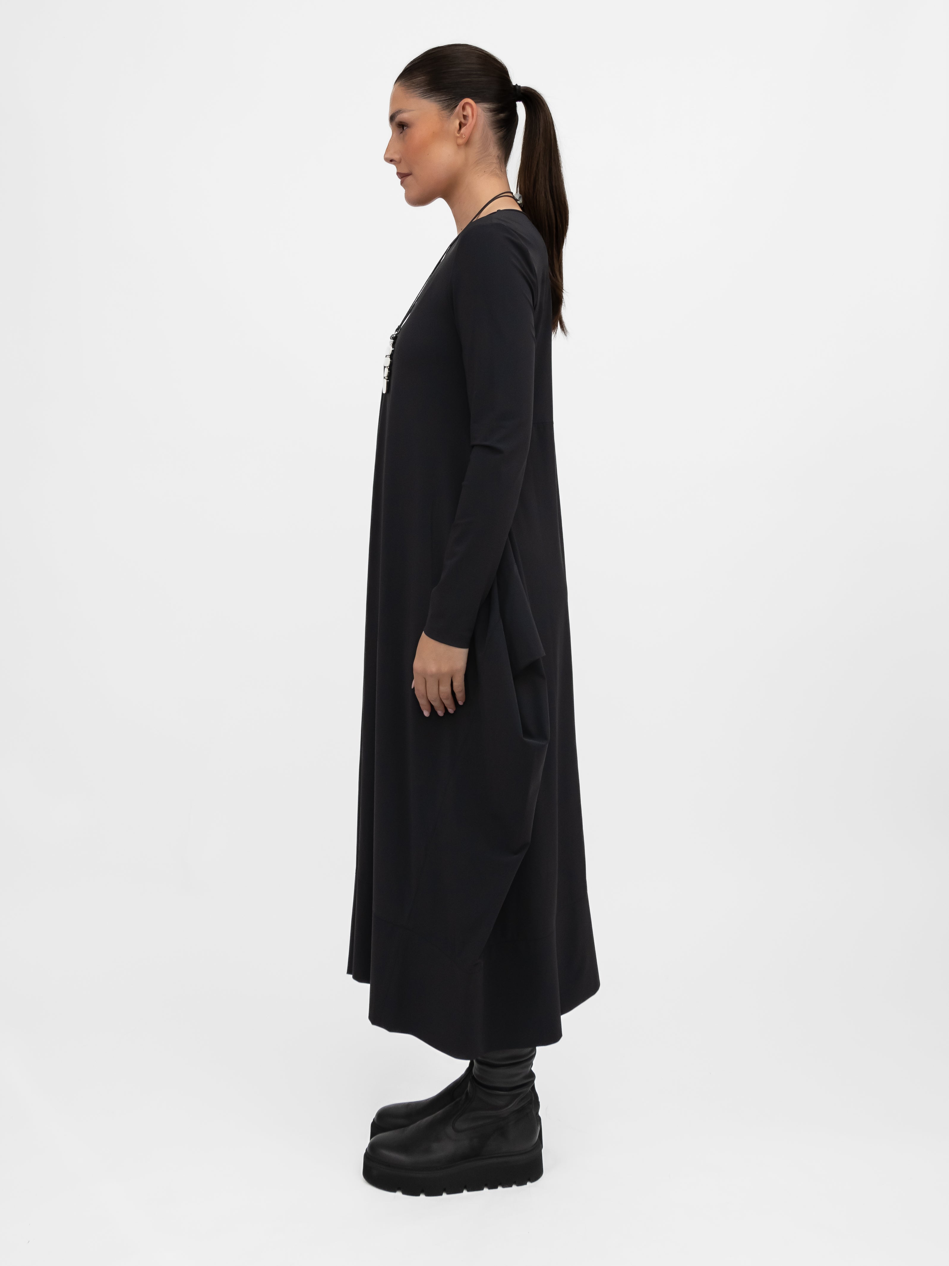 Jane Lushka Dress Isabel Dress Technical Jersey in Black
