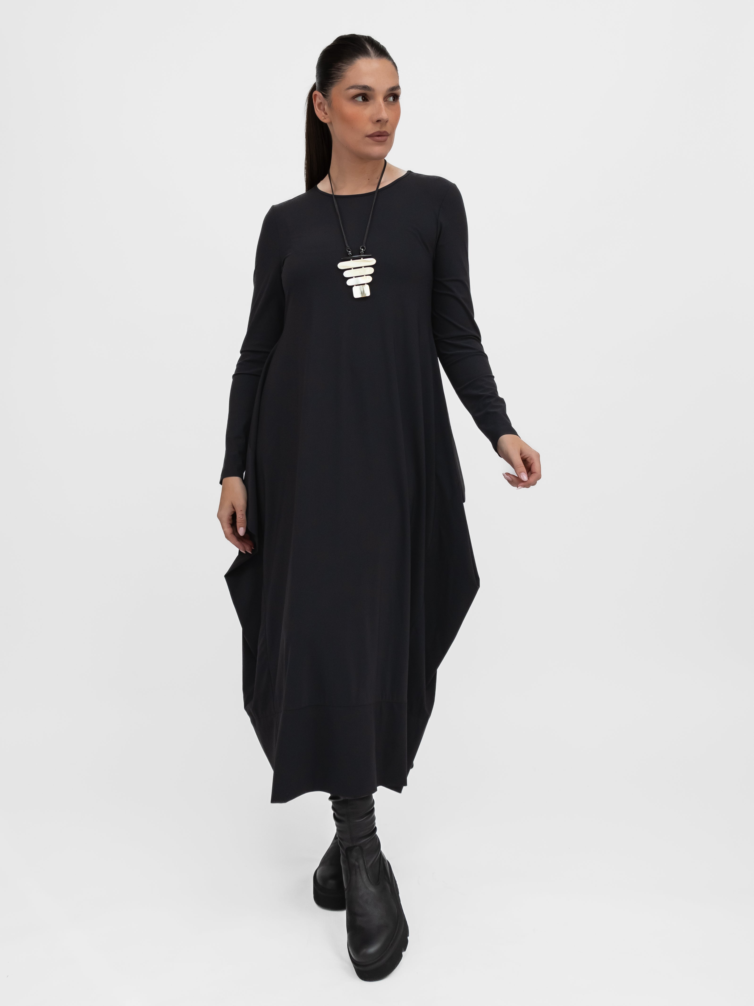 Jane Lushka Dress Isabel Dress Technical Jersey in Black