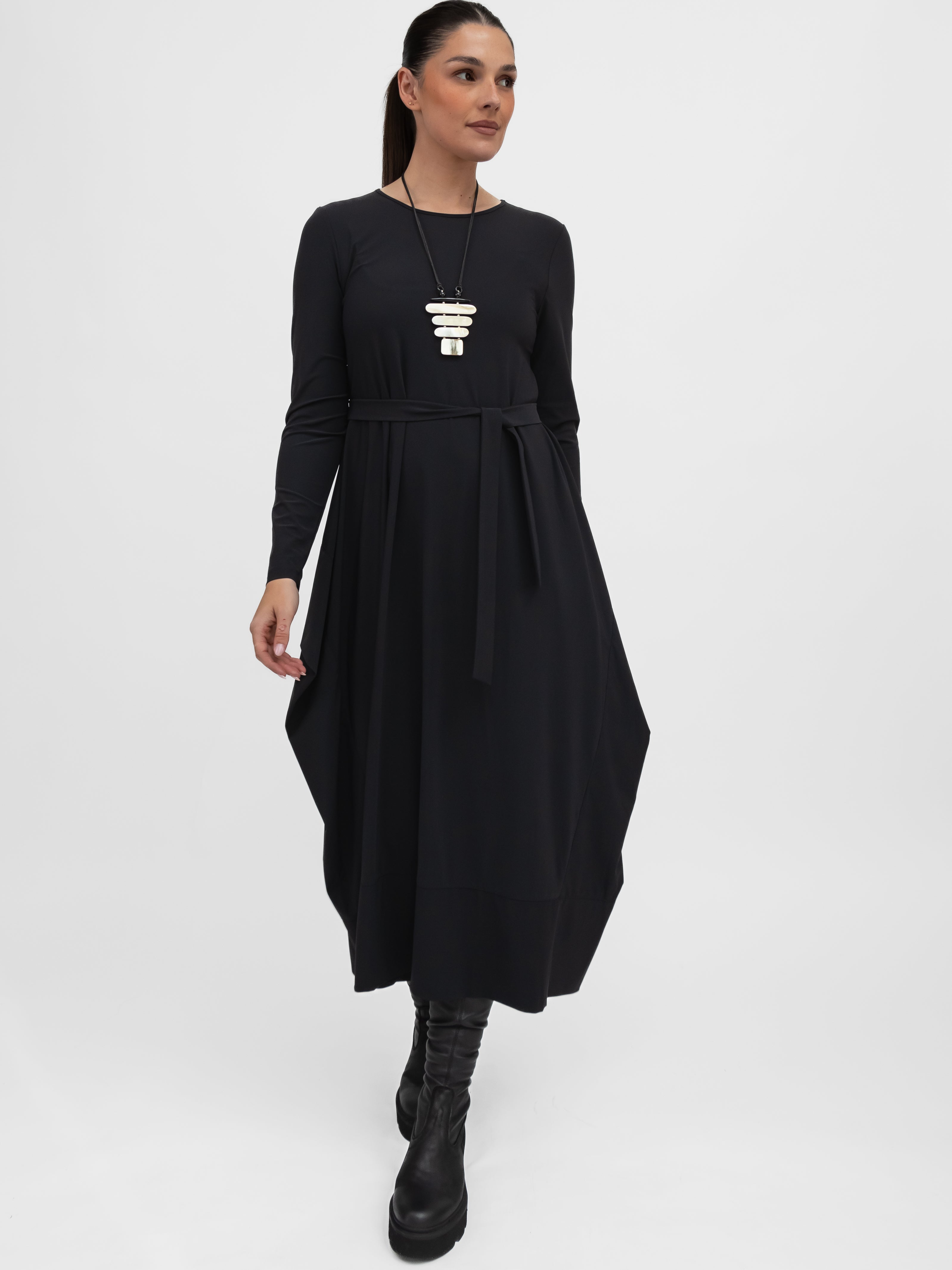 Jane Lushka Dress Isabel Dress Technical Jersey in Black