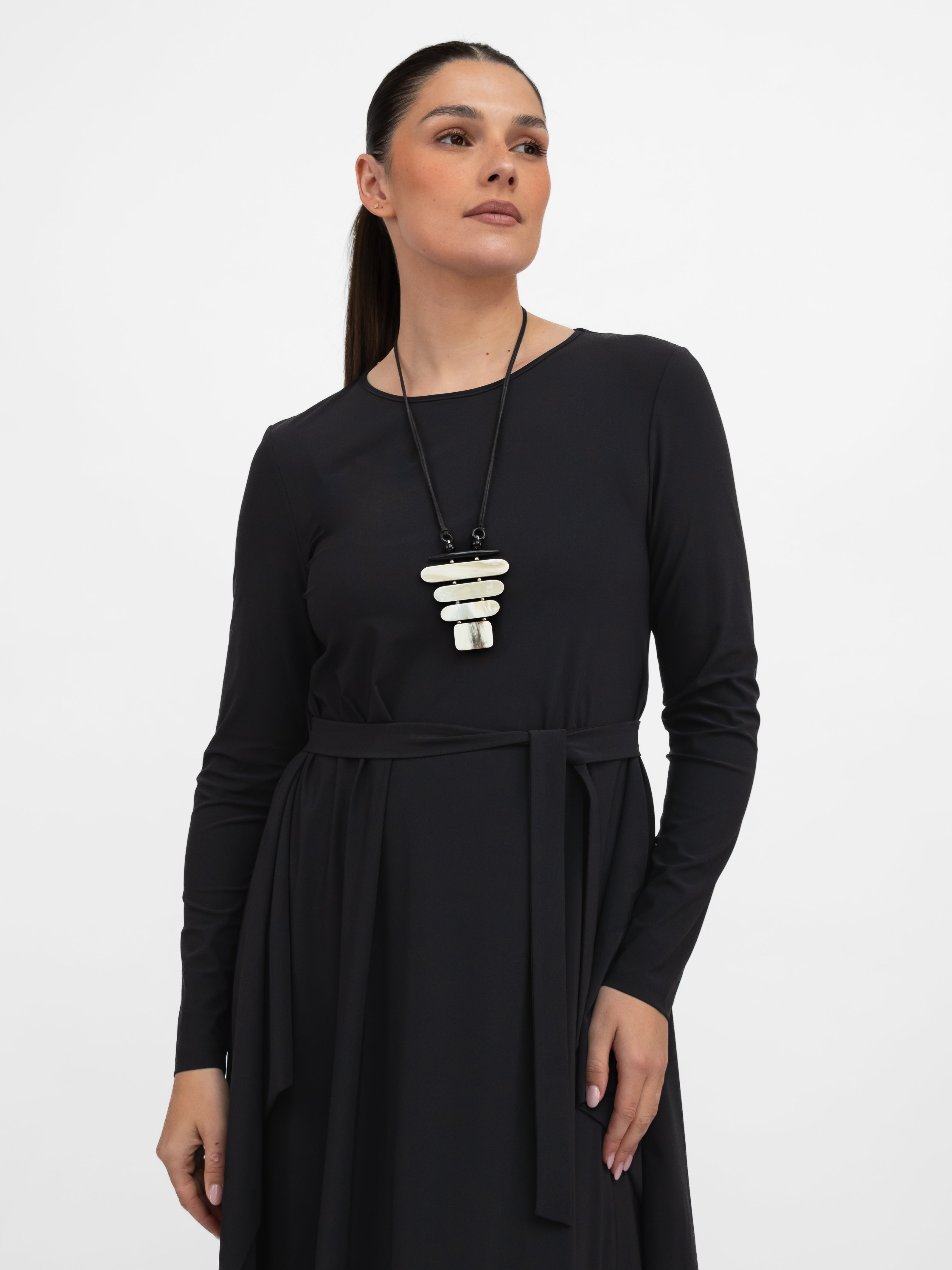 Jane Lushka Dress Isabel Dress Technical Jersey in Black