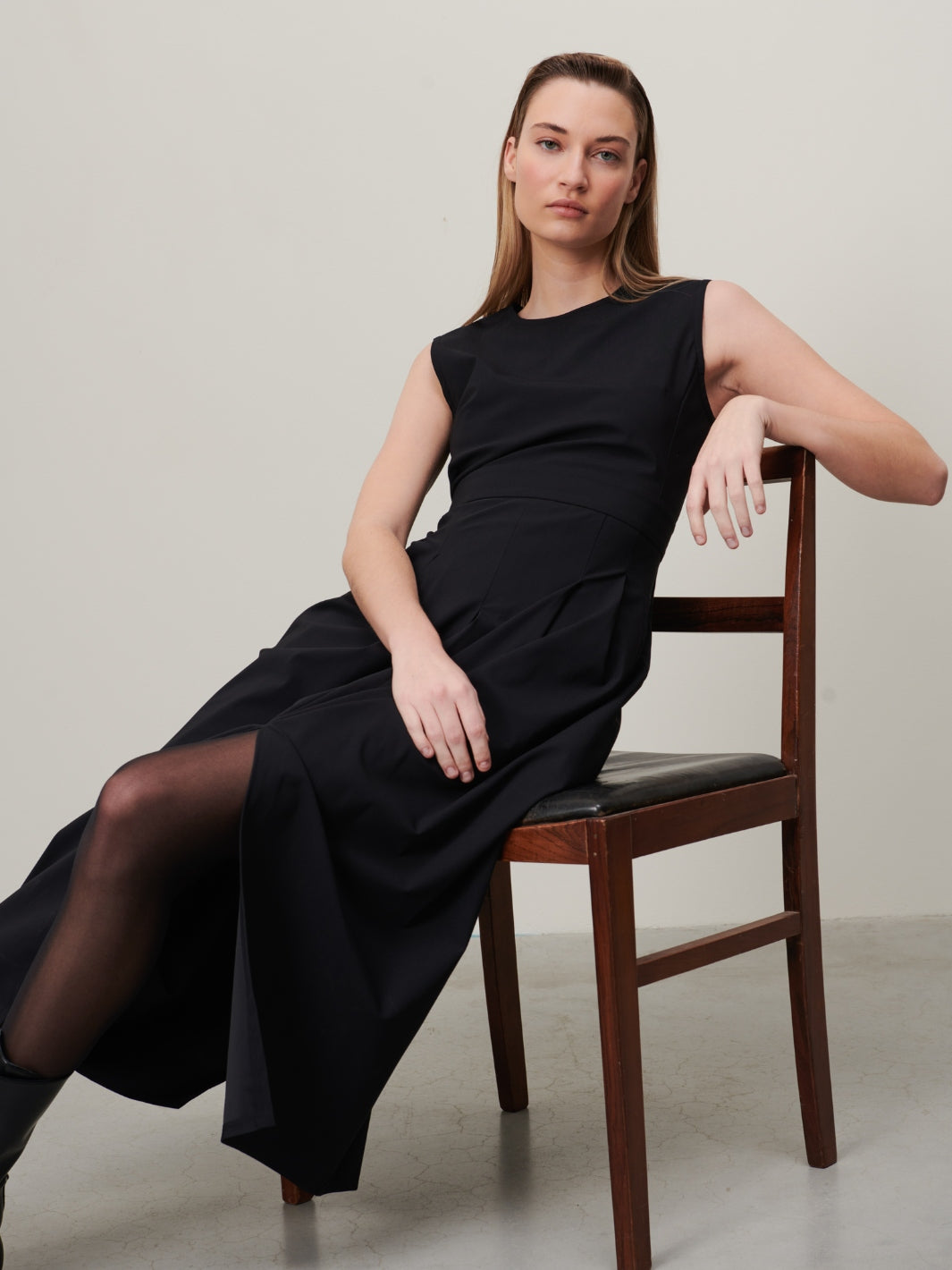 Jane Lushka Dress Jackie Sleeveless Structured Dress In Black From Jane Lushka