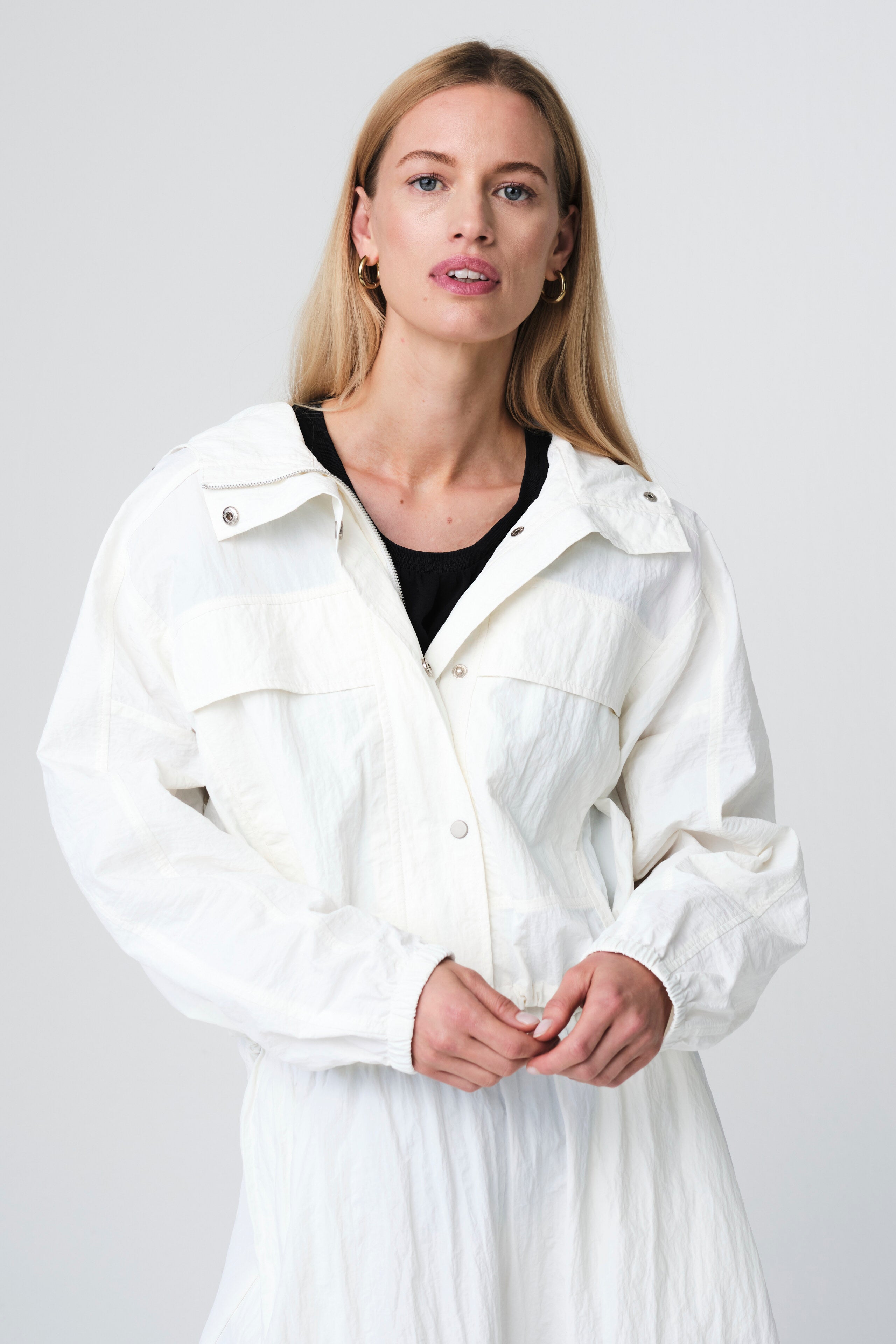 Jane Lushka Jacket Asuka Tafeta Jacket in Off White