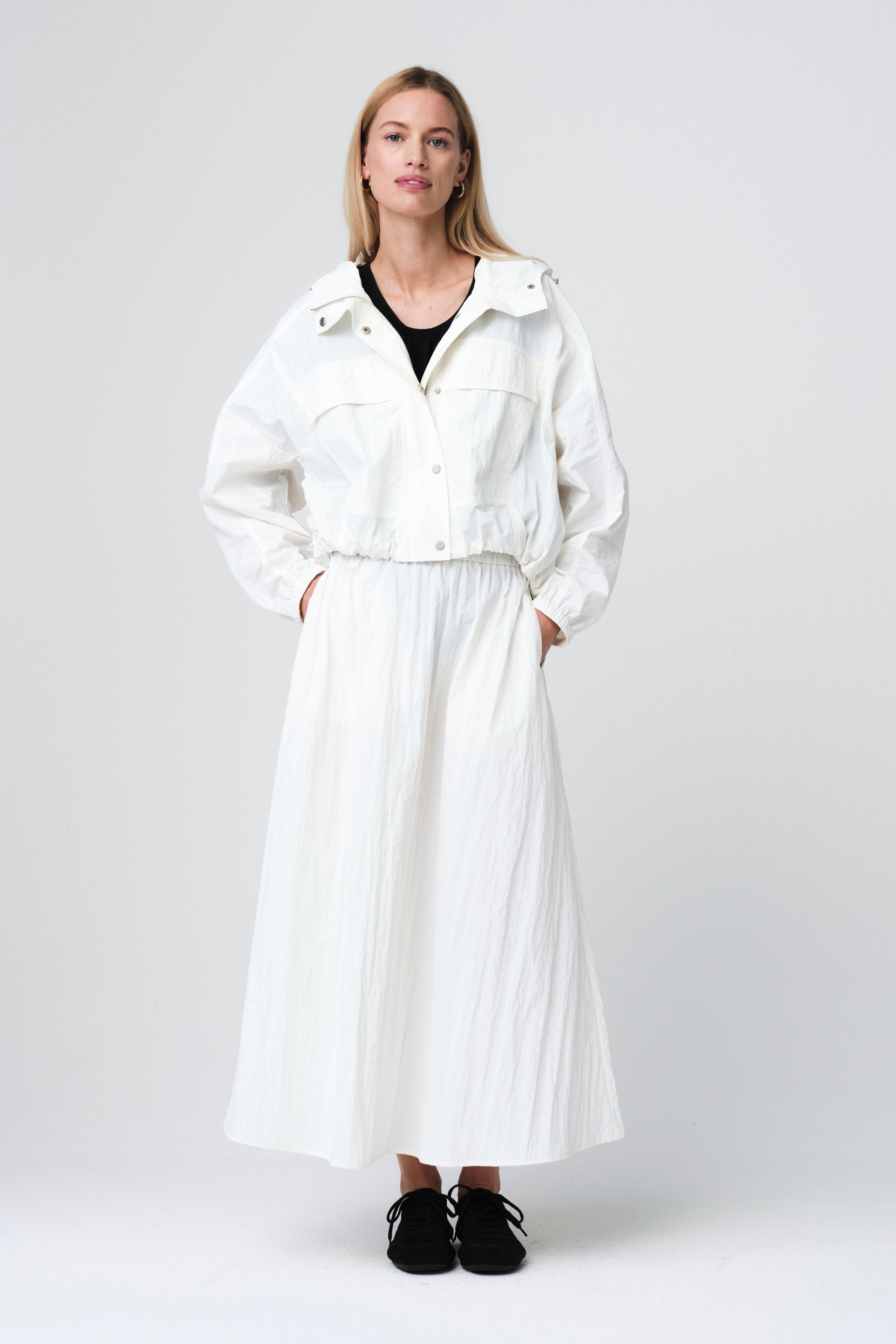 Jane Lushka Jacket Asuka Tafeta Jacket in Off White