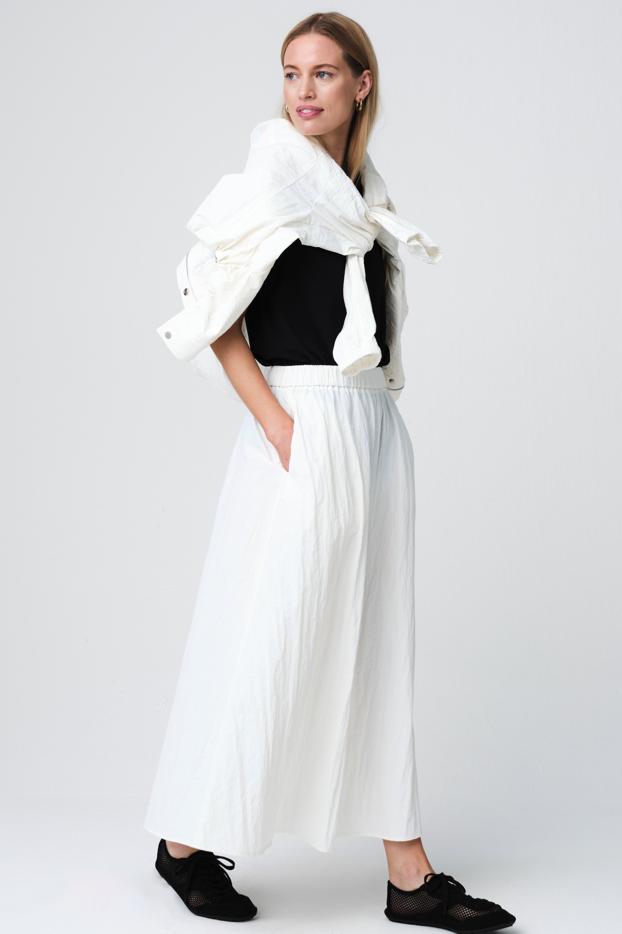 Jane Lushka Jacket Asuka Tafeta Jacket in Off White