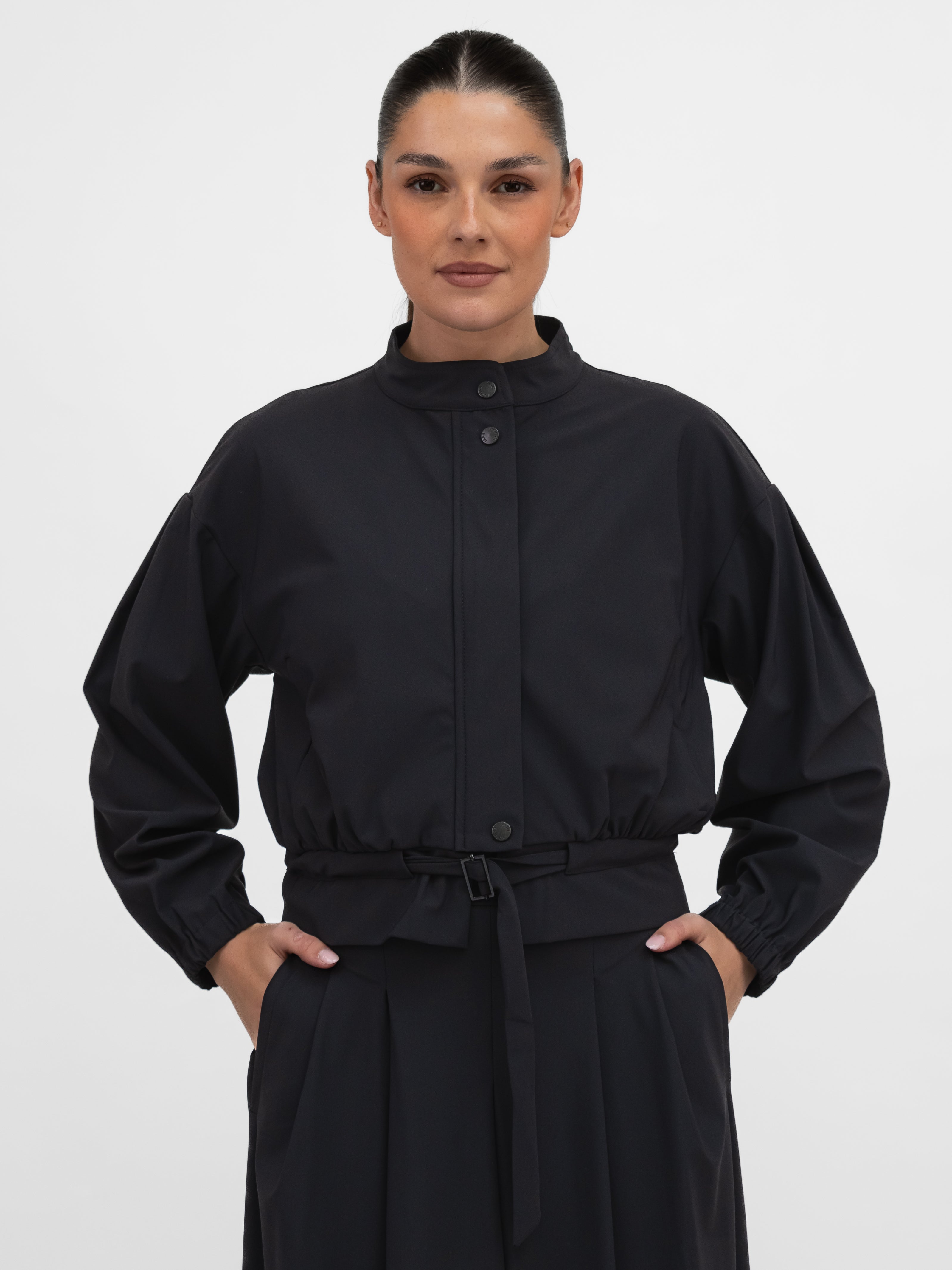 Jane Lushka Jacket Ian Jacket Technical Jersey in Black