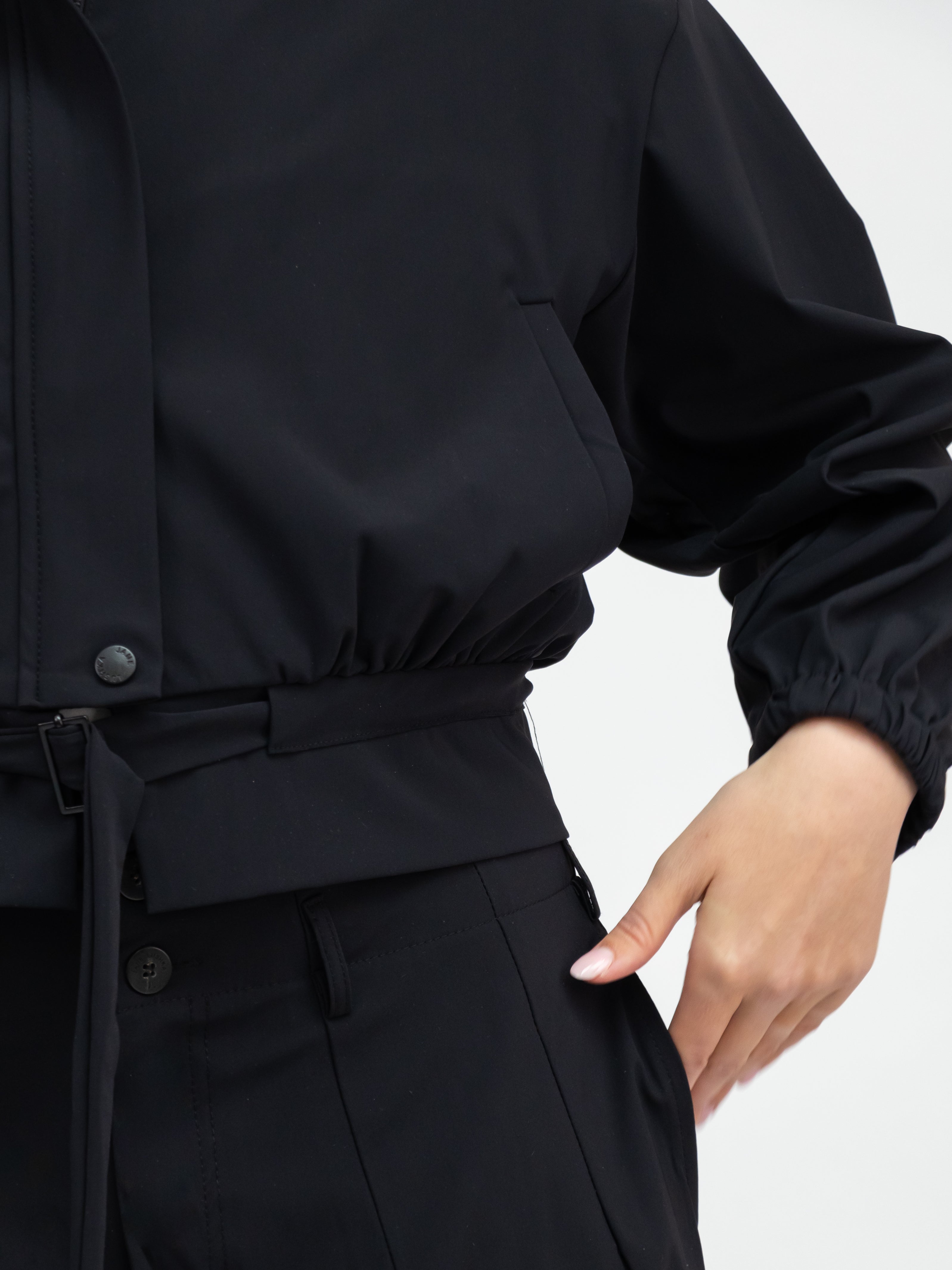 Jane Lushka Jacket Ian Jacket Technical Jersey in Black