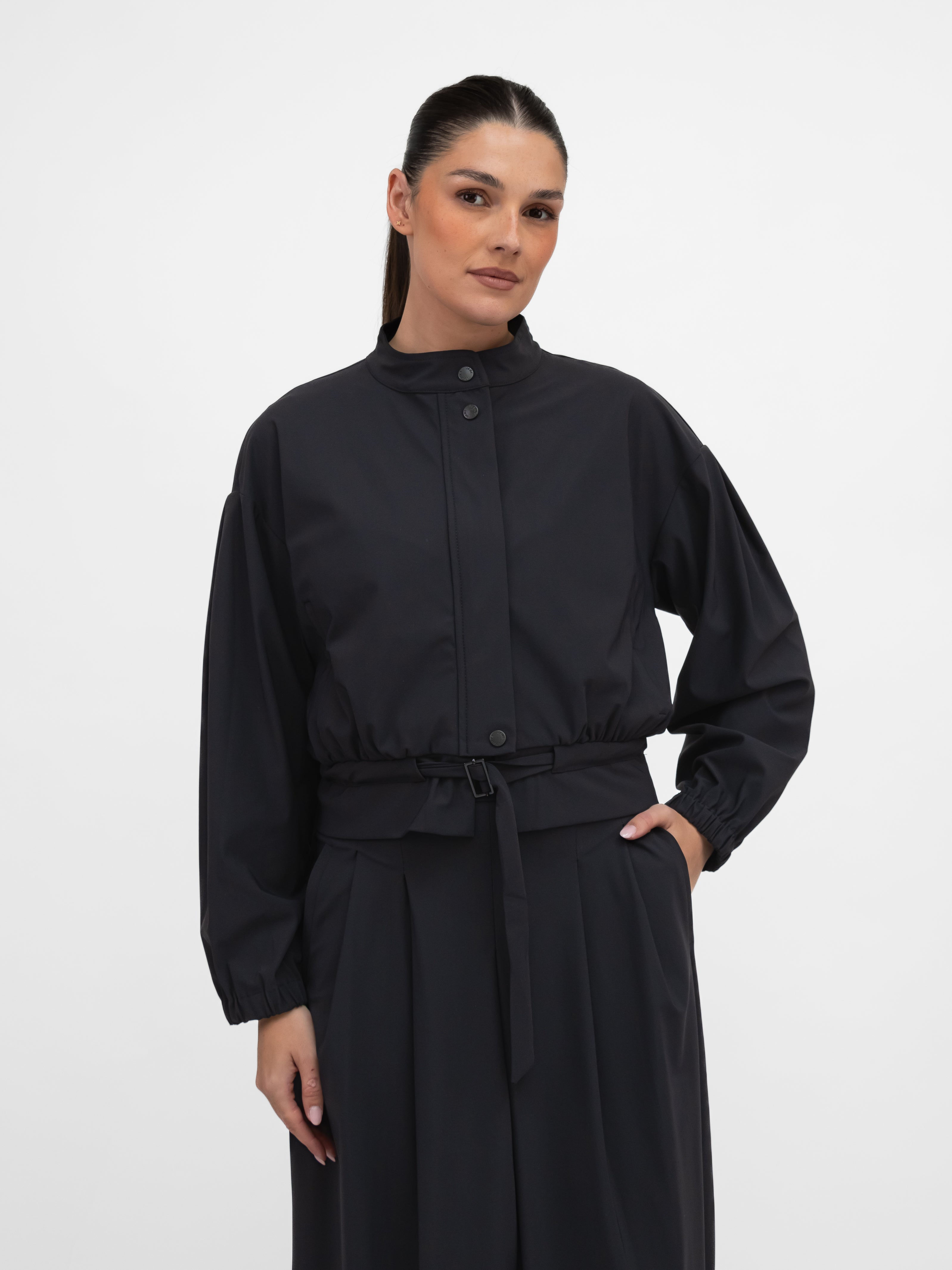 Jane Lushka Jacket Ian Jacket Technical Jersey in Black