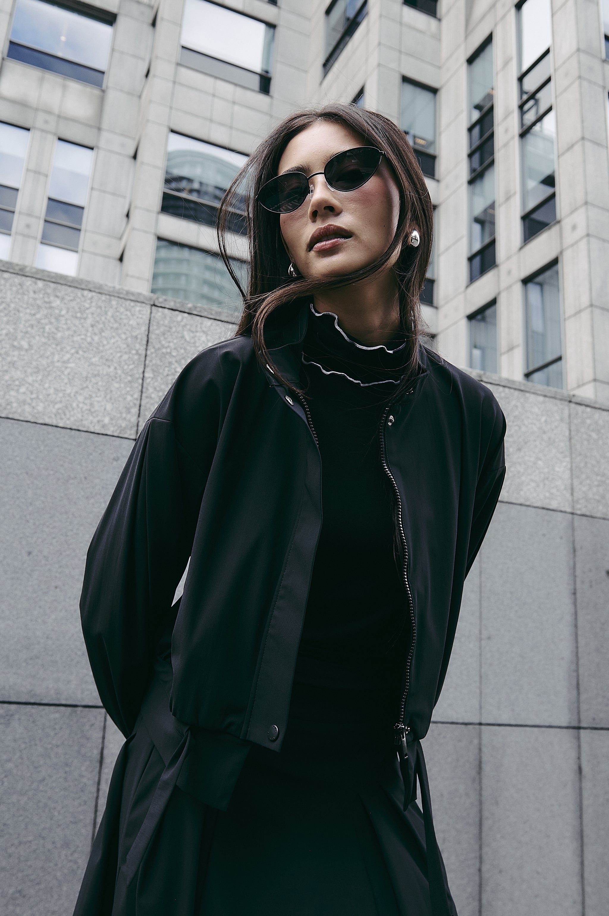 Jane Lushka Jacket Ian Jacket Technical Jersey in Black