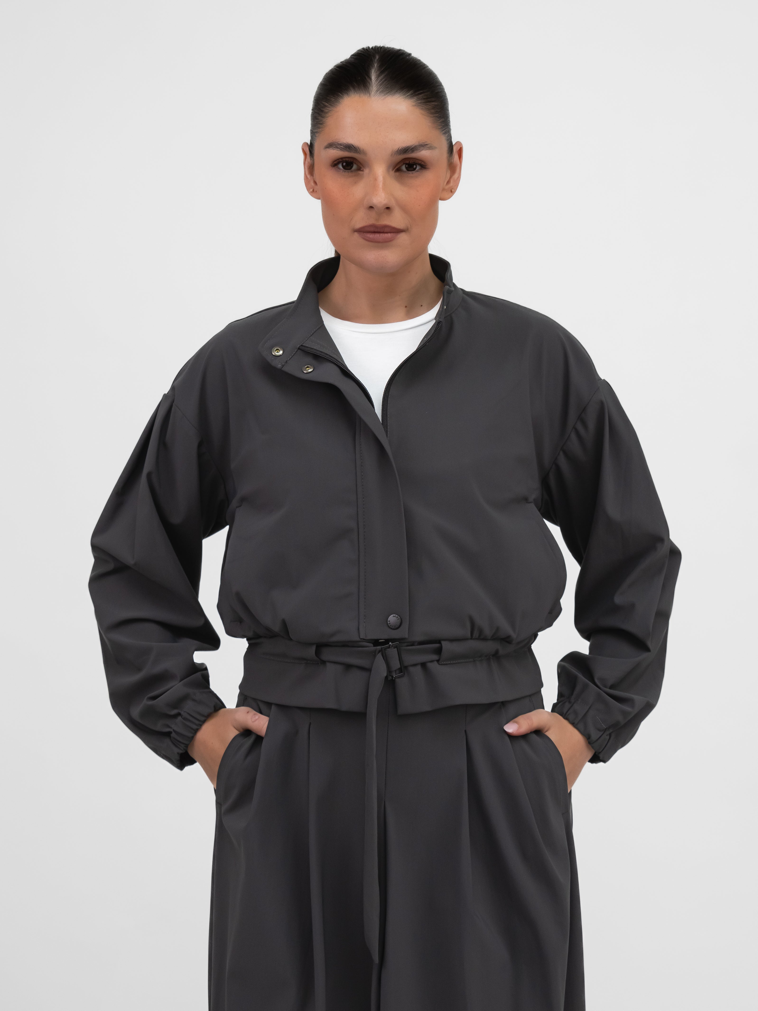 Jane Lushka Jacket Ian Jacket Technical Jersey in Grey