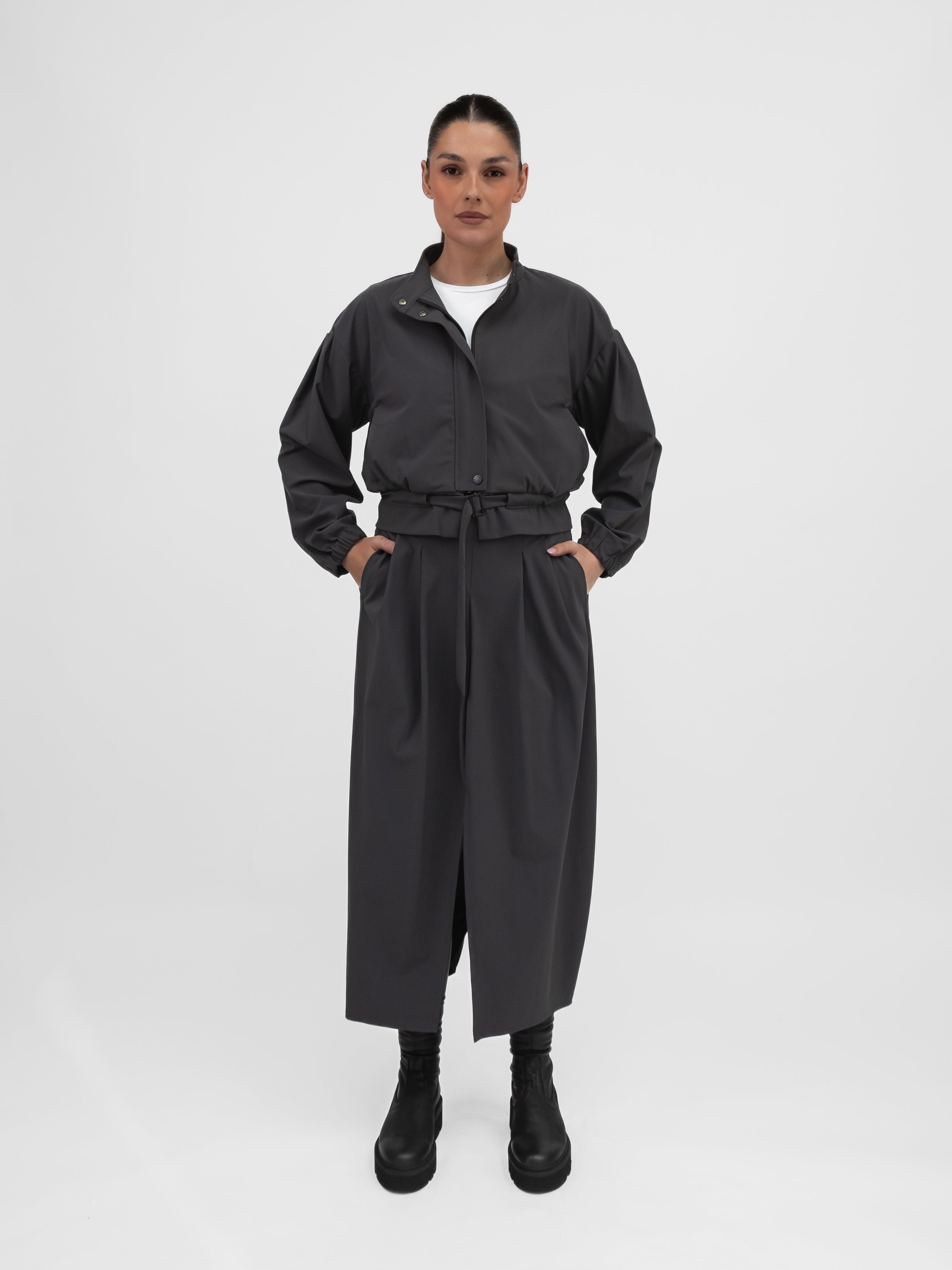 Jane Lushka Jacket Ian Jacket Technical Jersey in Grey