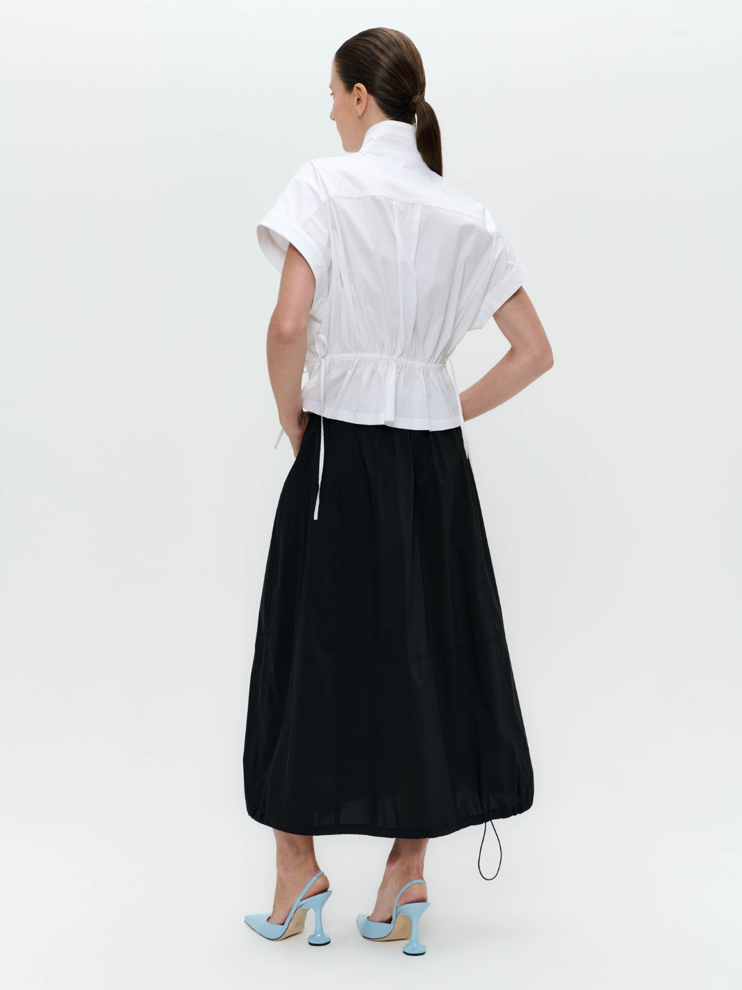 Jane Lushka Jacket Paola Poplin Jacket In White From Jane Lushka