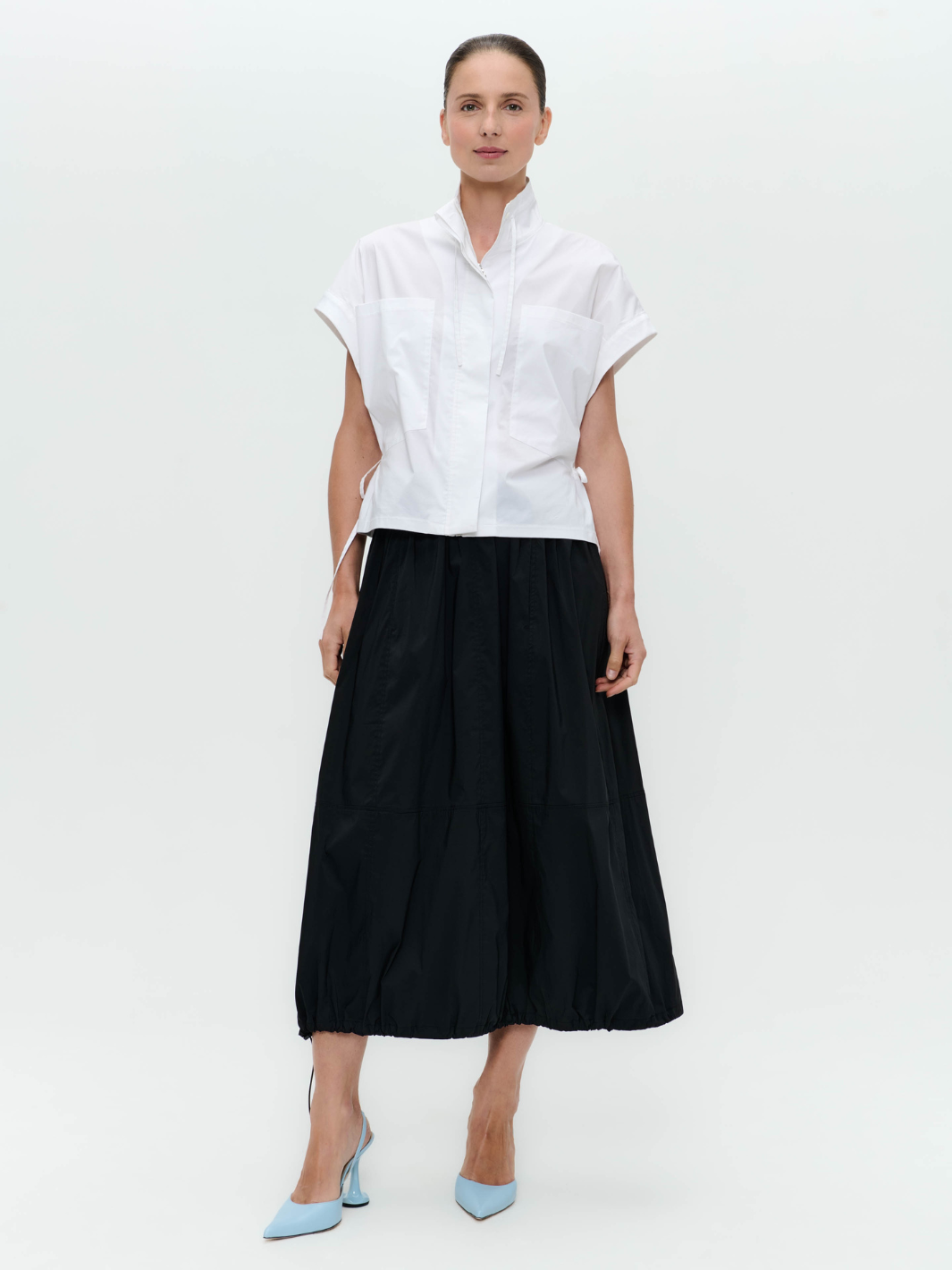 Jane Lushka Jacket Paola Poplin Jacket In White From Jane Lushka