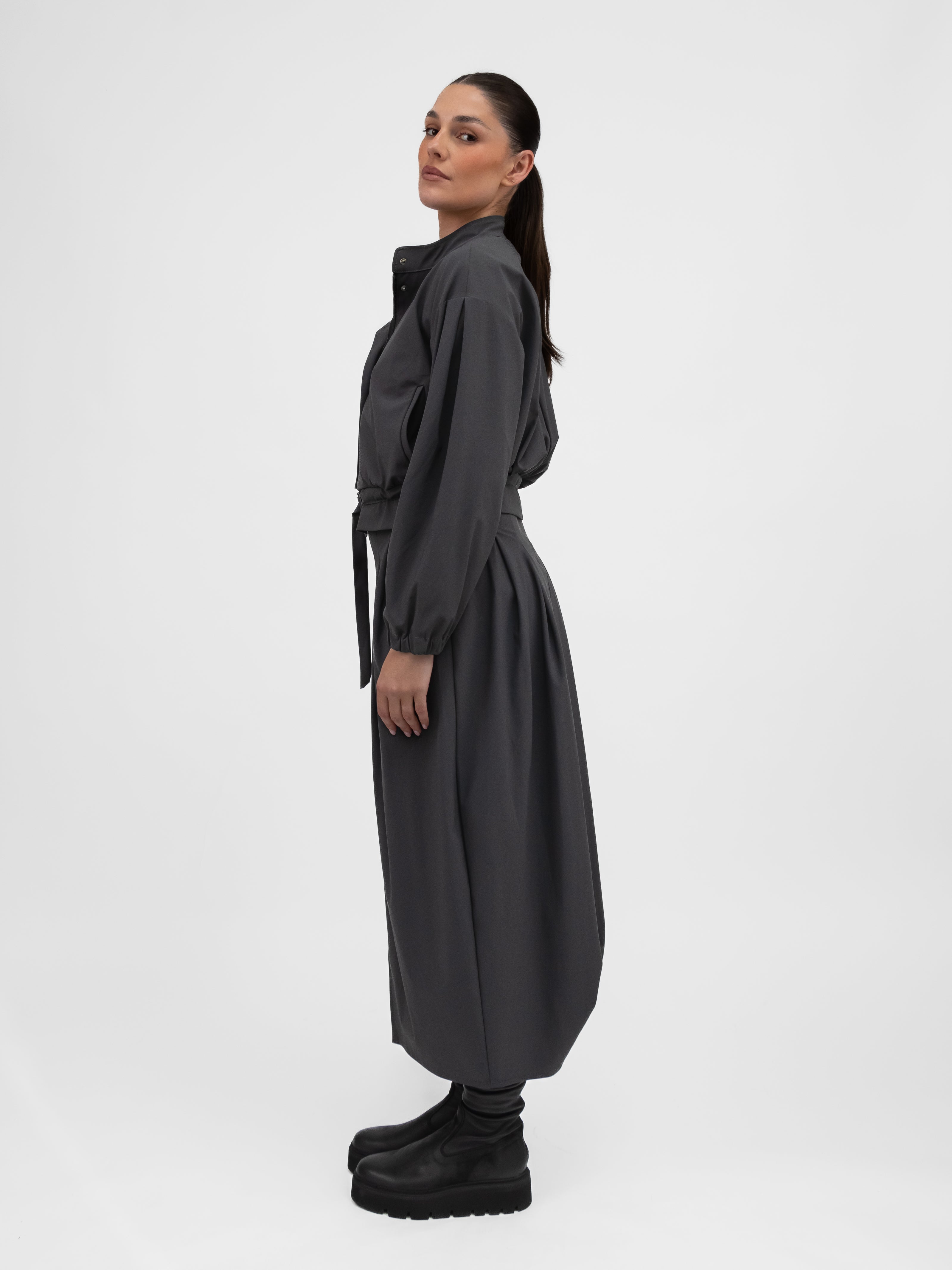 Jane Lushka Skirt Jack Skirt Technical Jersey in Grey