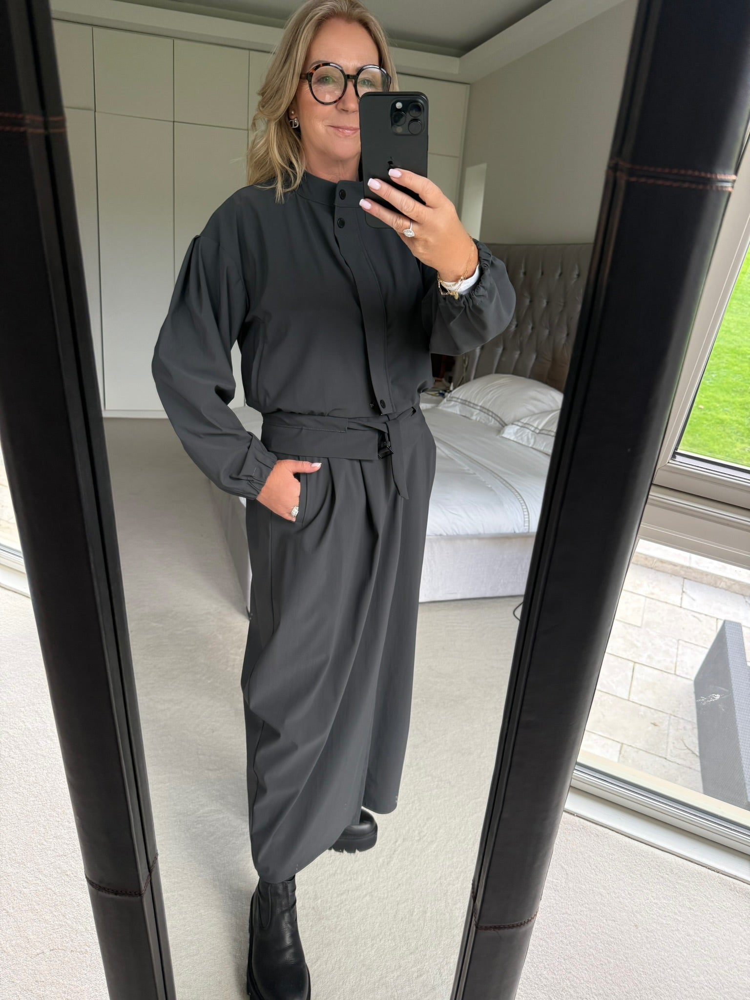 Jane Lushka Skirt Jack Skirt Technical Jersey in Grey