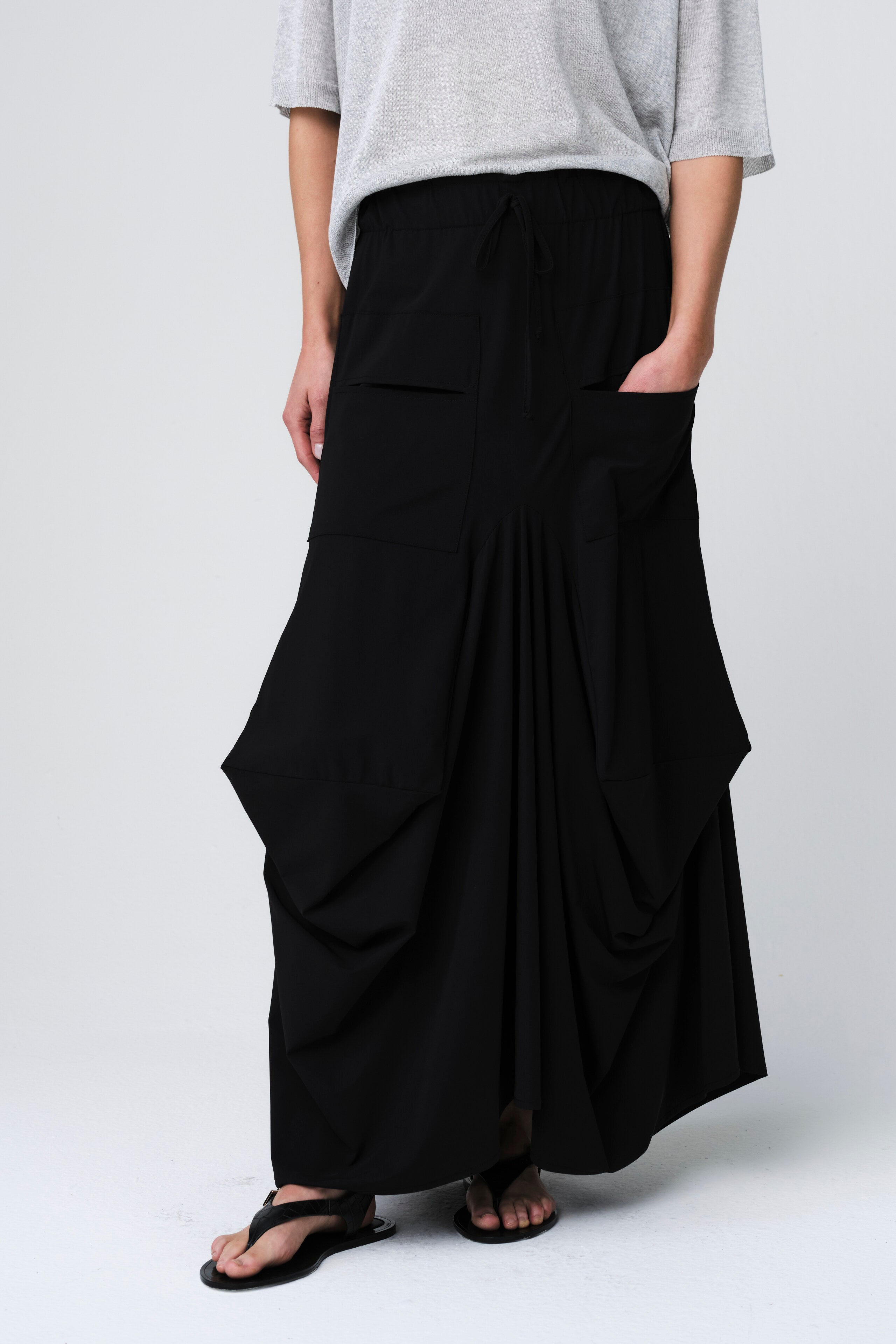 Jane Lushka Skirt Nell Skirt Technical Jersey in Black