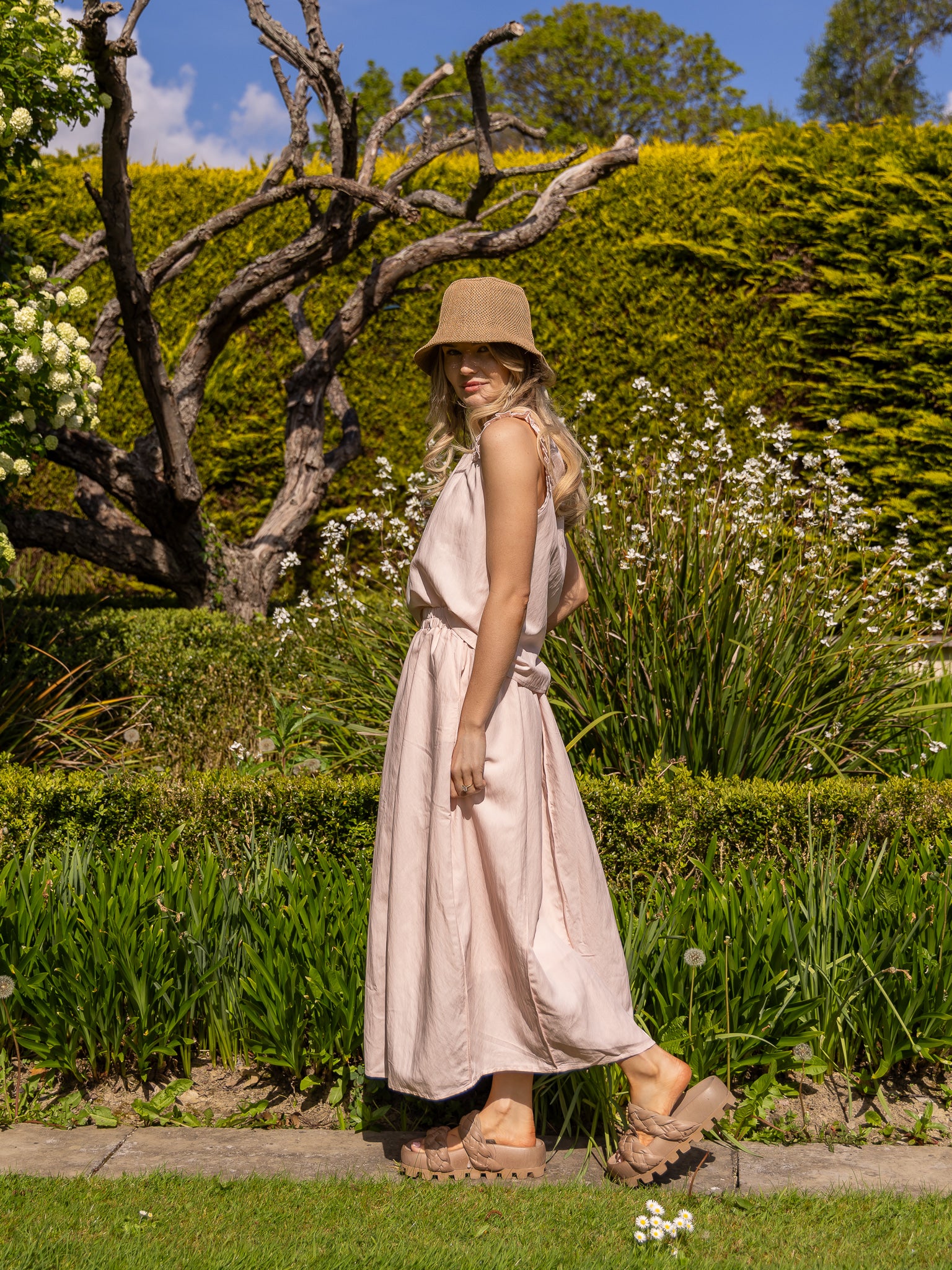 Jane Lushka Skirt Reiki Viscose Skirt in Pink