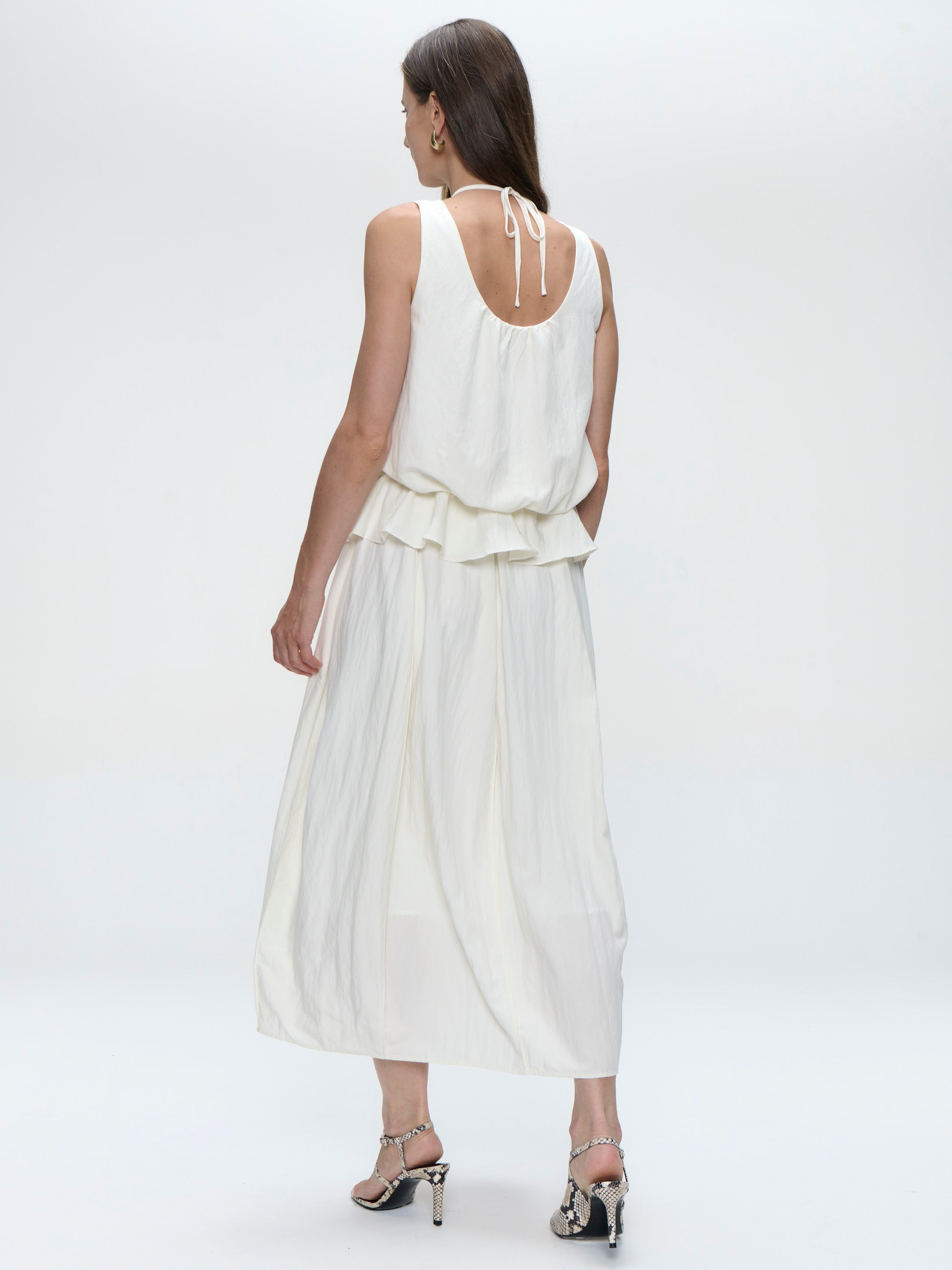 Jane Lushka Skirt Reiki Viscose Skirt in White